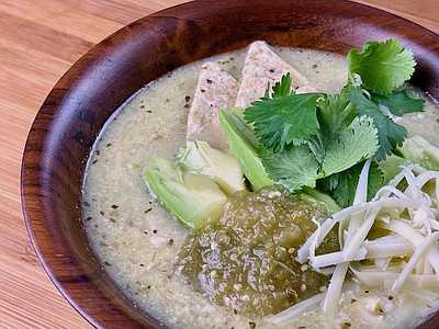 Green Enchilada Chicken Soup