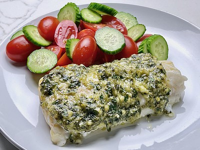 Baked White Fish With a Zesty Crust