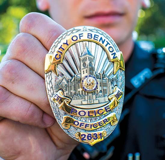 Matter of pride Benton police wearing newly designed badge The