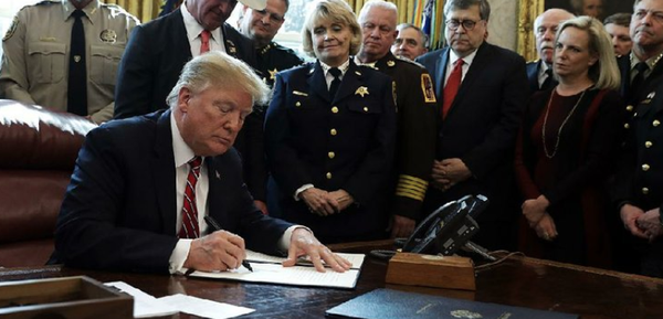 Trump Vetoes Rebuke Of His Border Order