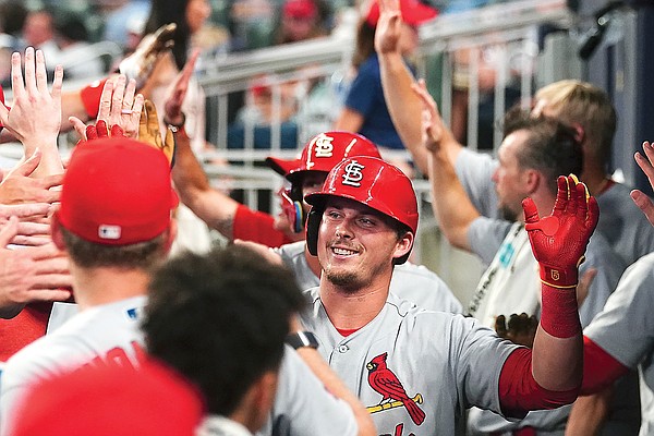 Cardinals hit four homers again beat MLBleading Braves 116