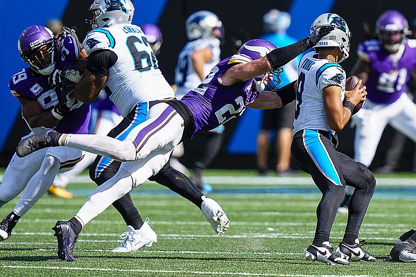 Vikings players react after first win of season, 21-13 at Carolina 