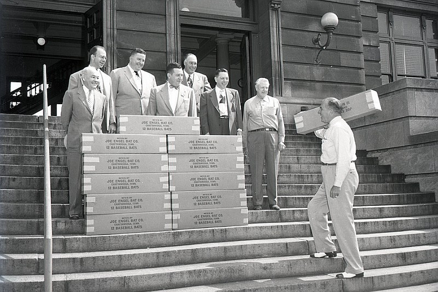 What prominent Chattanoogan marked a milestone anniversary in July 1954