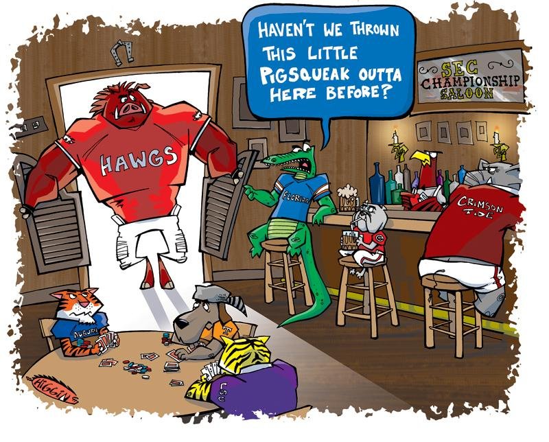Razorback Game Day Cartoons The Arkansas DemocratGazette Arkansas