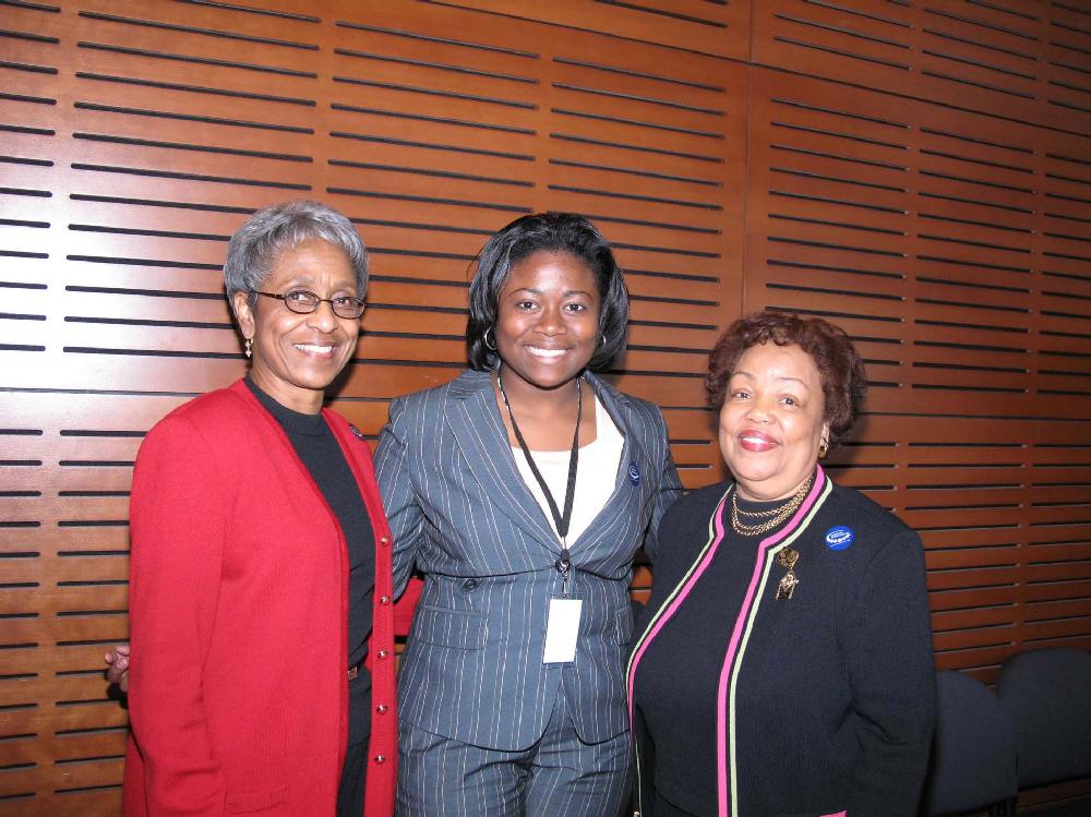 Maya Angelou was a special guest at a luncheon April 6 in the ballroom at the Clinton Presidential Center. Alltel Wireless presented nine scholarships to black students attending historically black universities who competed in an essay contest.