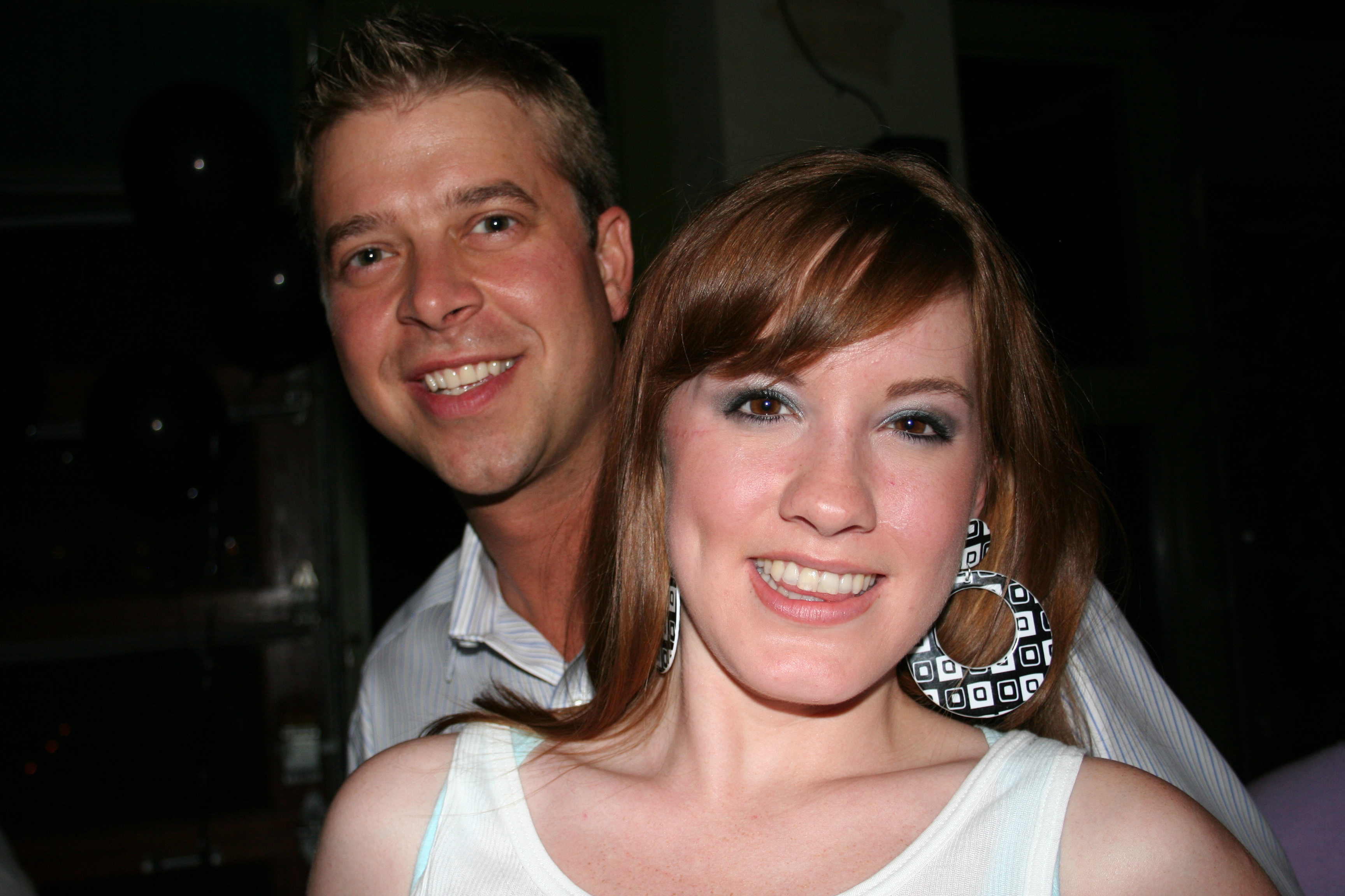 April Brown and Justin Simmering celebrate DJ Chucky P's birthday at Cajun's