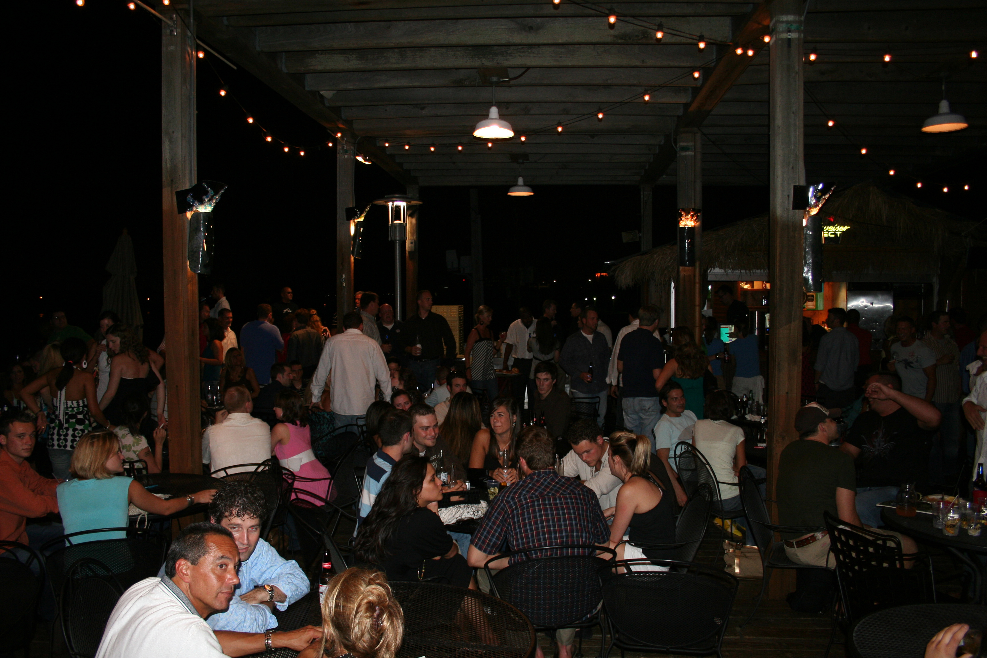 The Big Deck ... hot...and crowded!