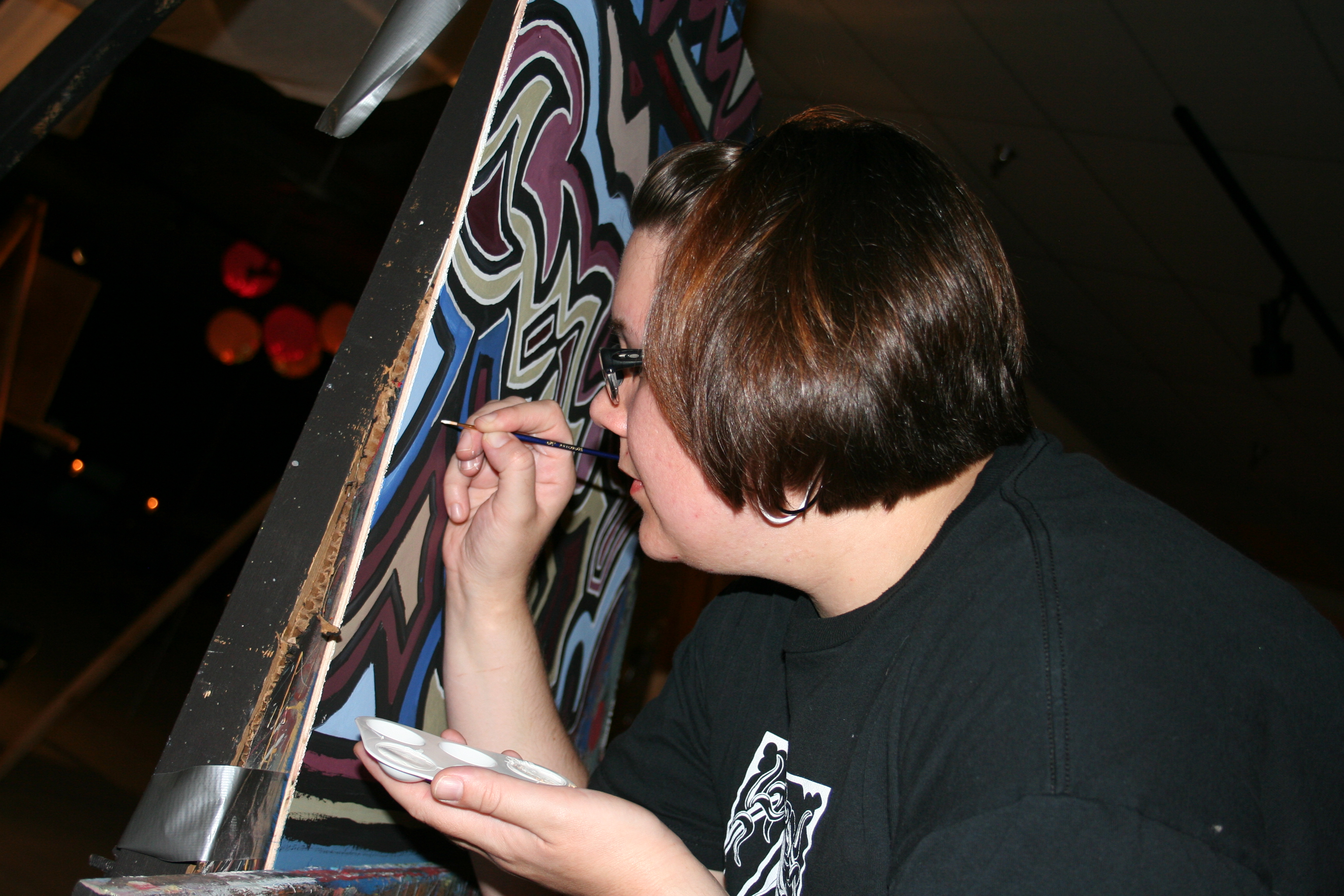 It's all in the details for Wendy as she works on her masterpiece