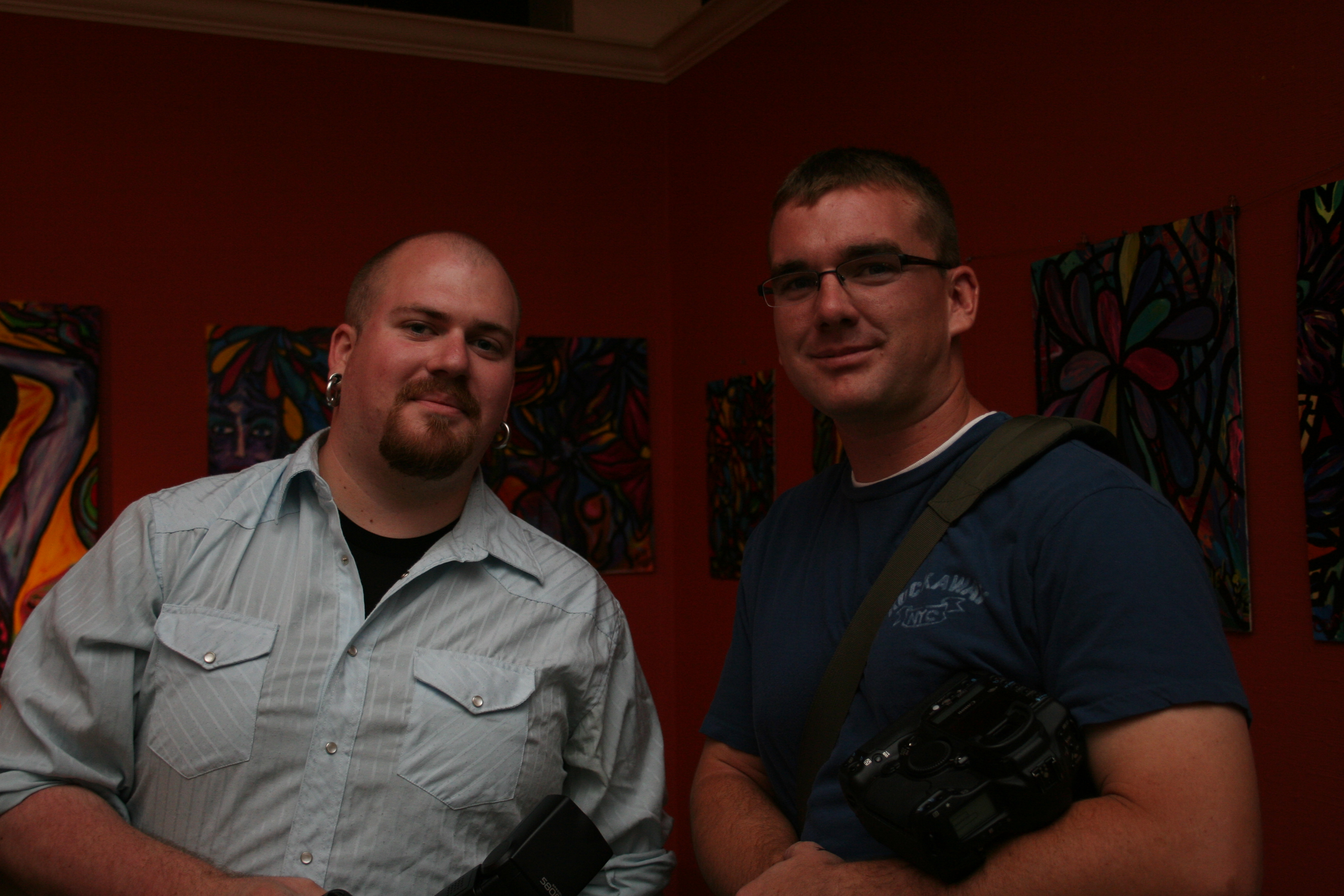 Jonny Meyer and Charlie Roberts bring their cameras to catch some of the action at the art gallery.