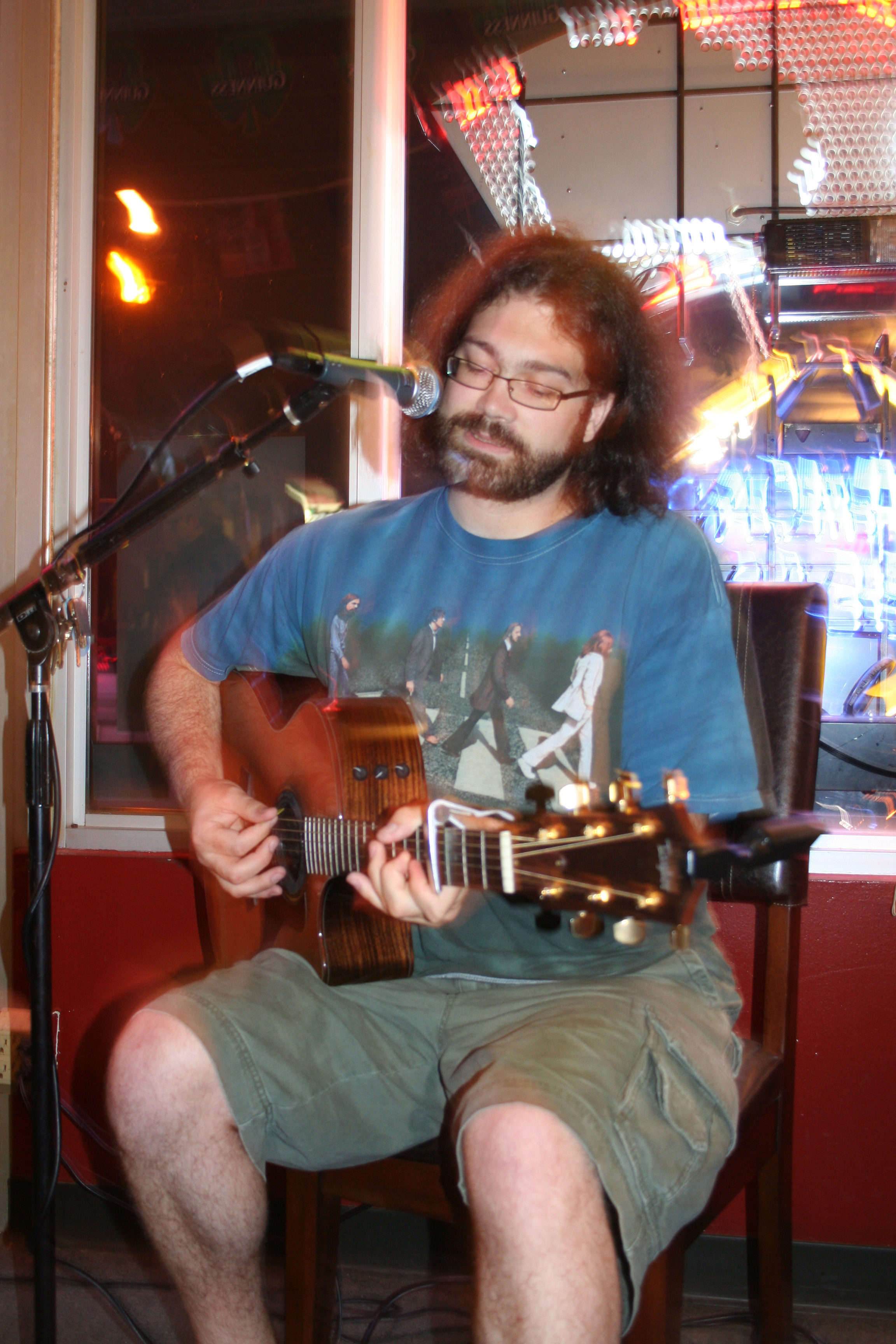 Brian Nahlen performs for the Thursday night crowd at Markham St. Pub and Grill.