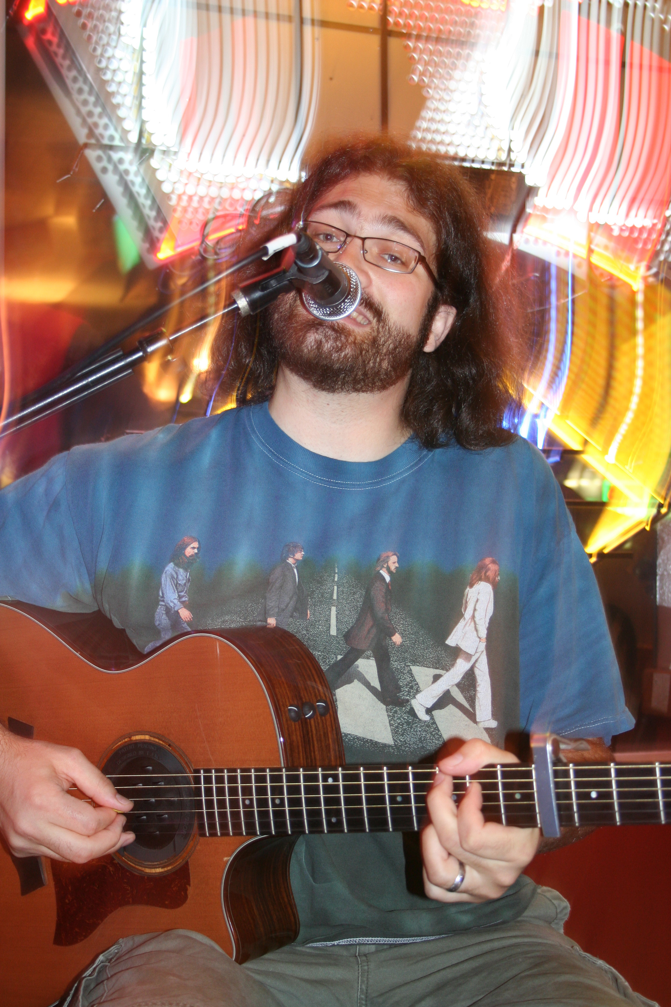 Sing it brotha! Brian Nahlen is a regular performer at Markham St.