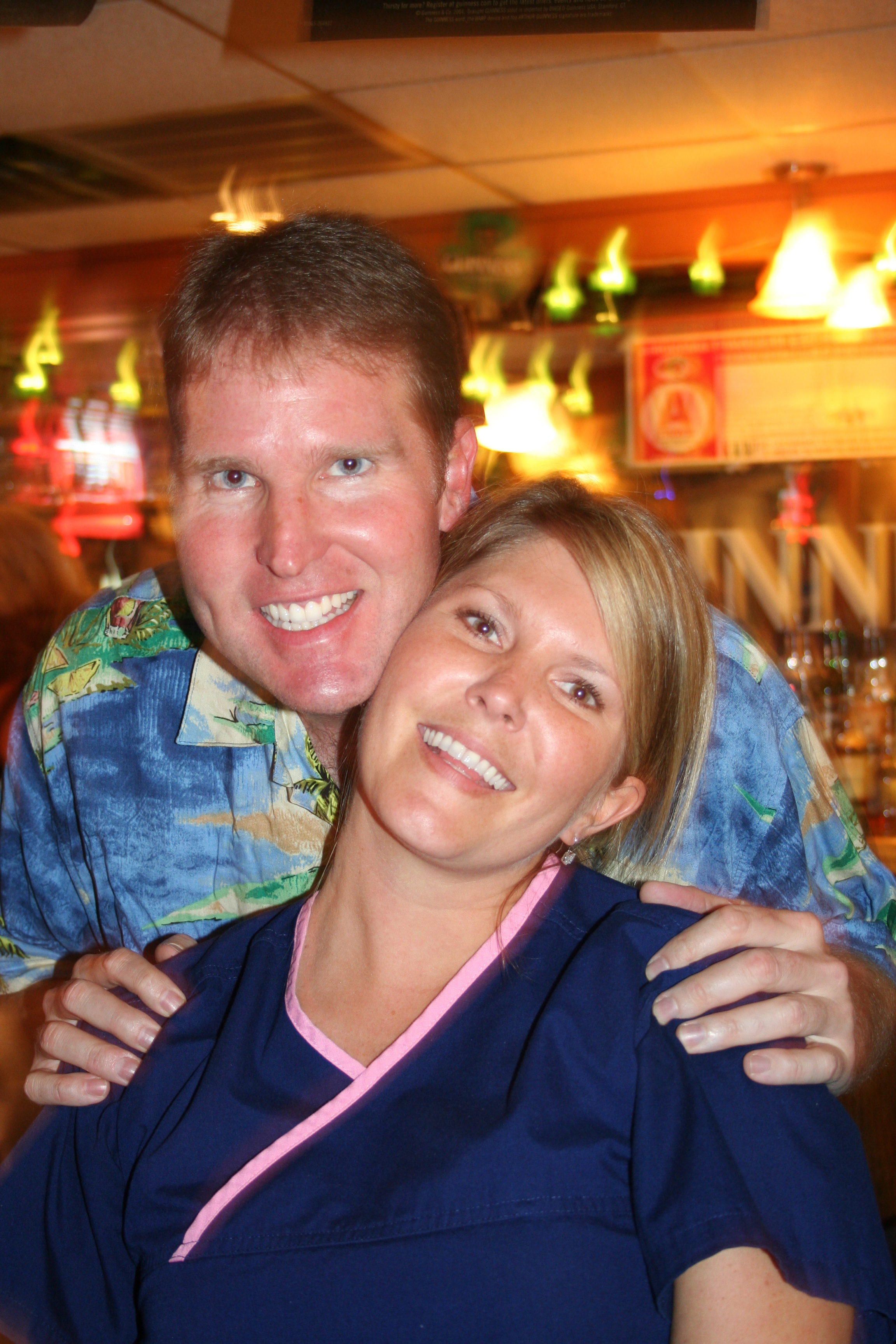 Corky gives his girlfriend, Glynna a big happy hug! And we caught it!