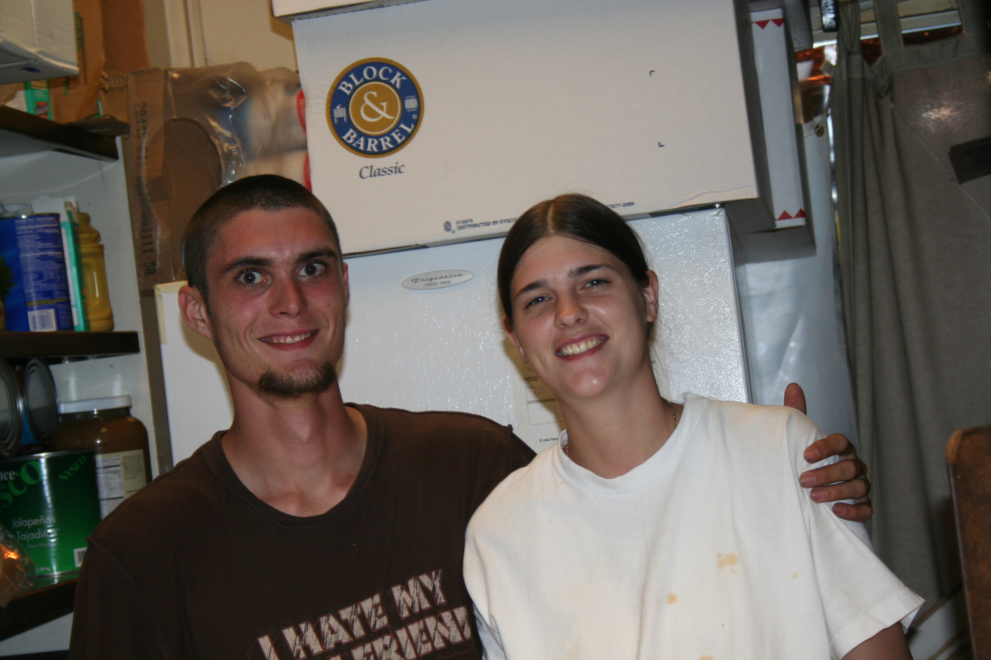 A sneak peek in the kitchen...but they're happy to see SYNC!