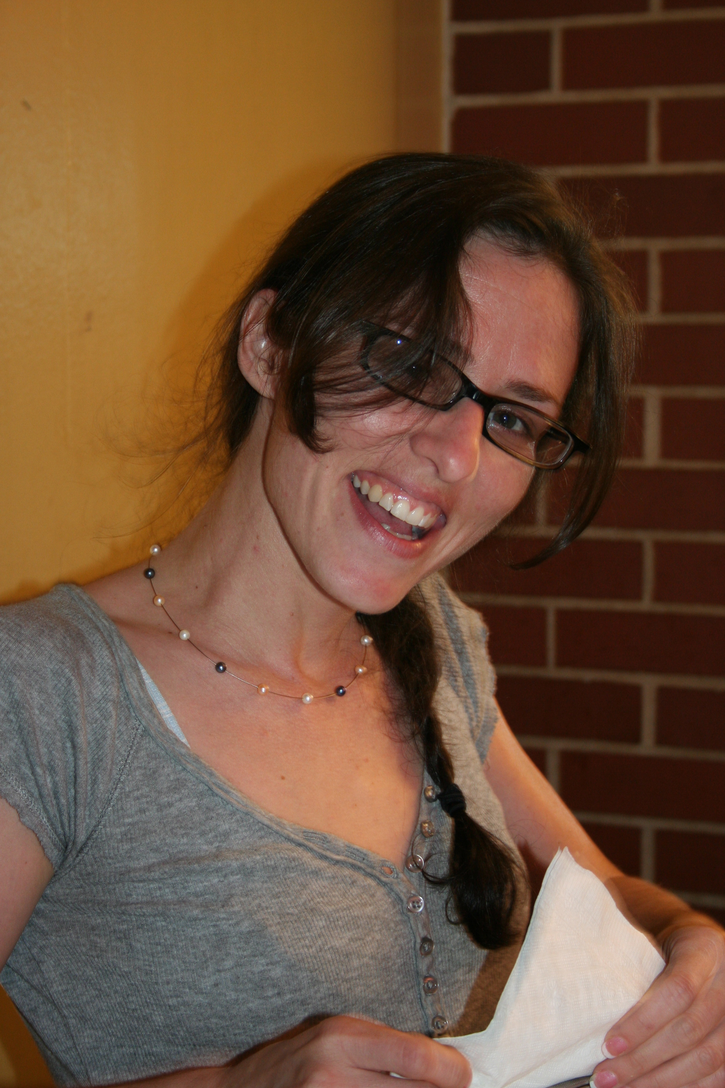 Somebody's gotta do it! Meredith Bartley is a hard worker.