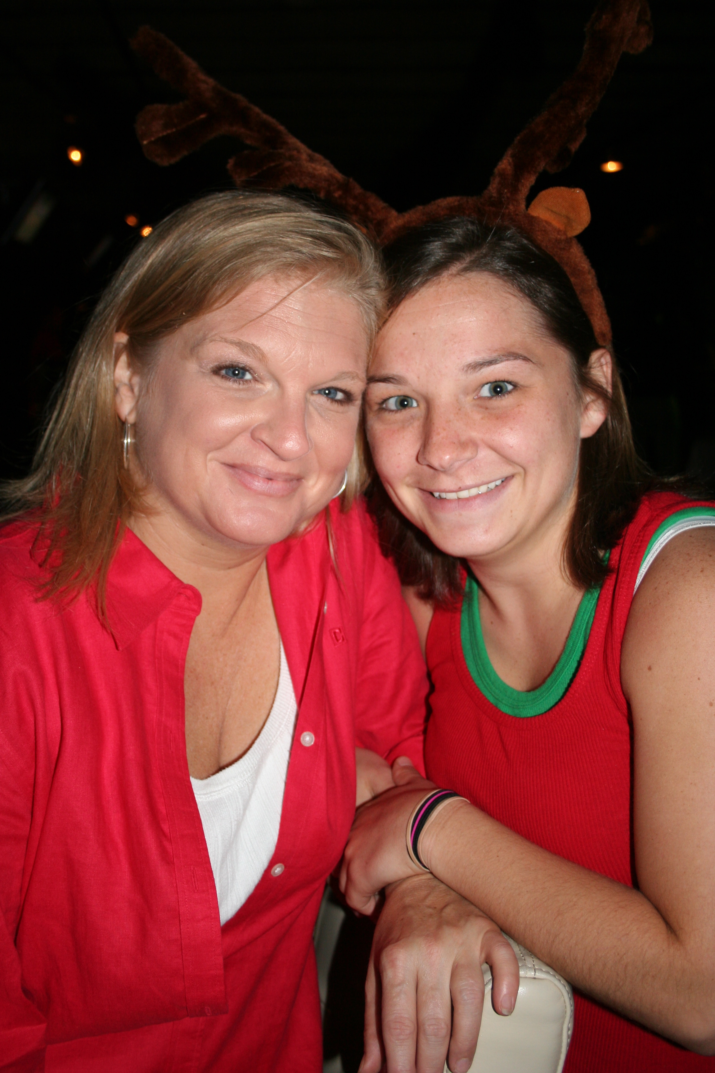 Carla and Jessica are ready for a Christmas in July party!