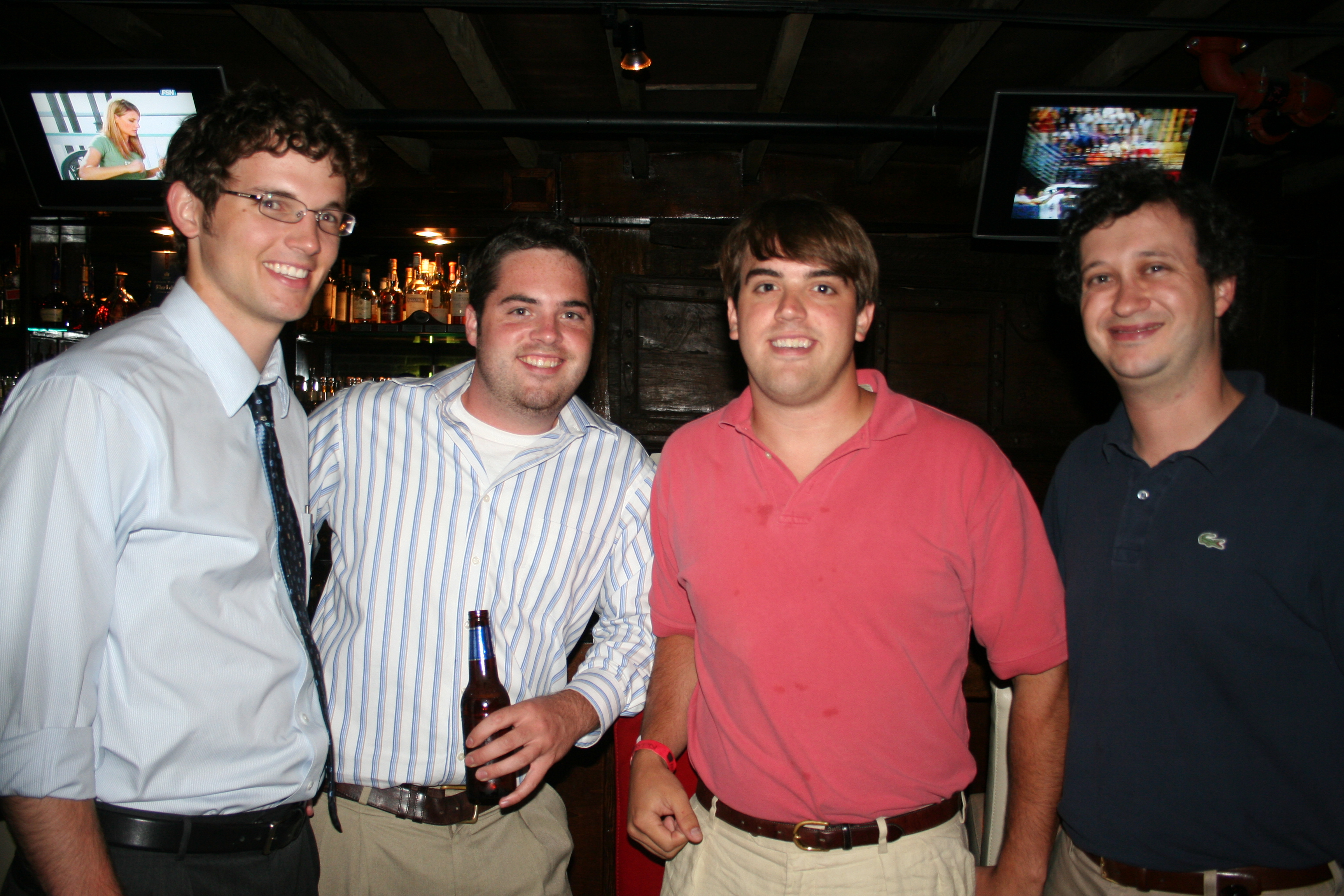 Eric Wilson, Will Sanders, Kelvin Stroud, and Buckley O'Mell enjoy a break at DEEP.