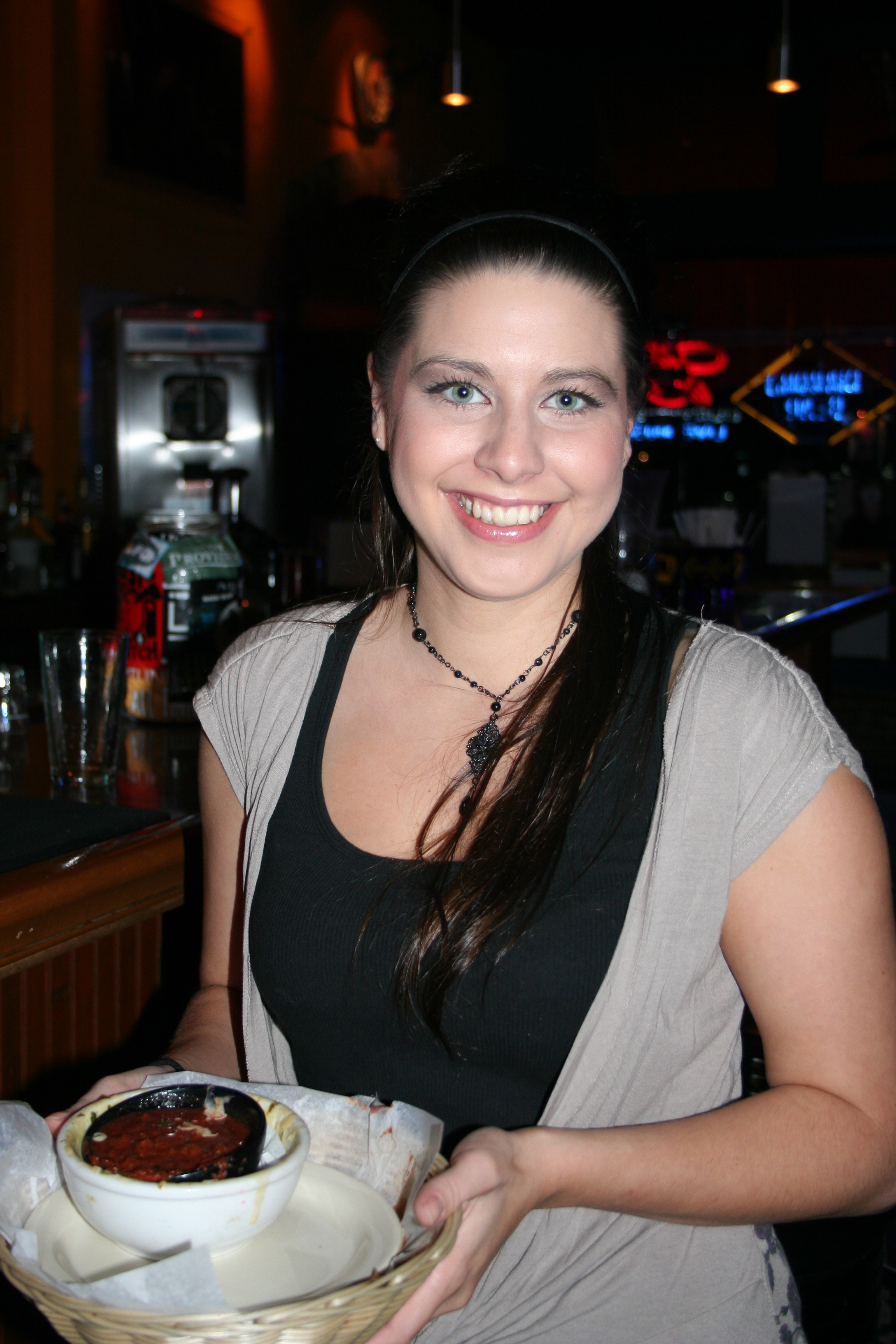 Amanda Brown serves the party-goers @ Juanita's