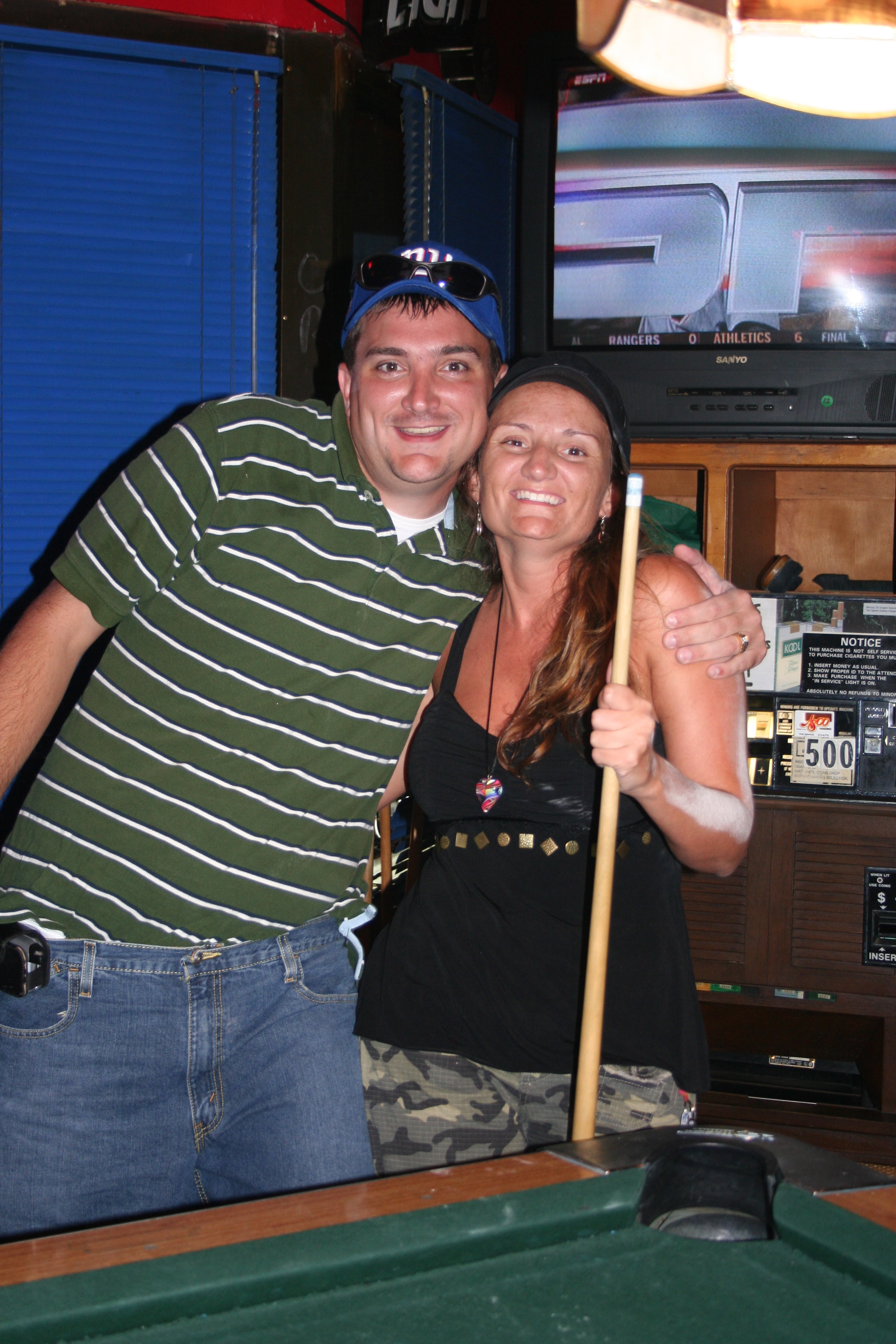 We're siblings!
Randy Marvel and Christy Marvel don't take sibling rivalry to the pool table!