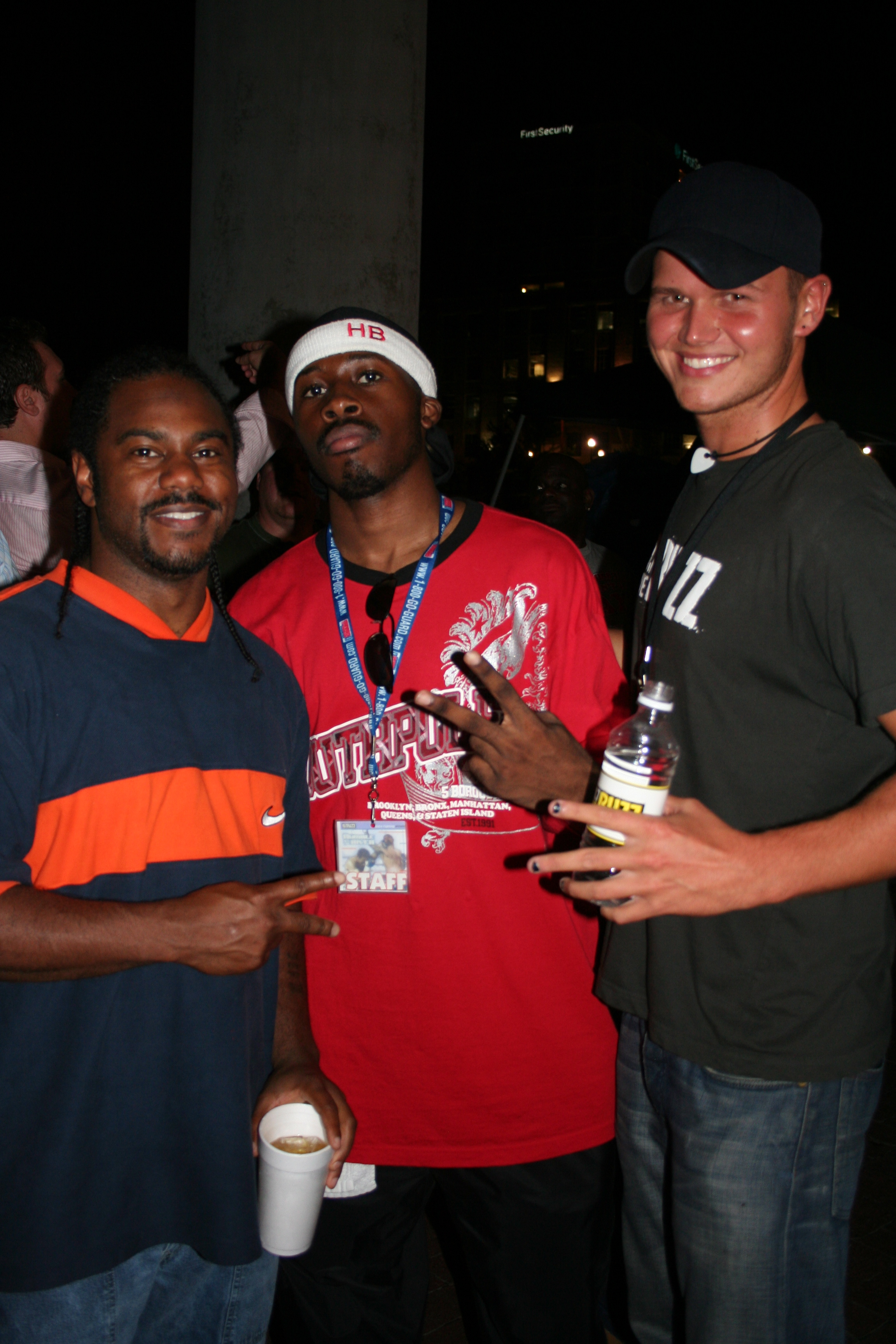 BUZZ Guys!
Joe Franklin, Headband and Matt Couch man the event.