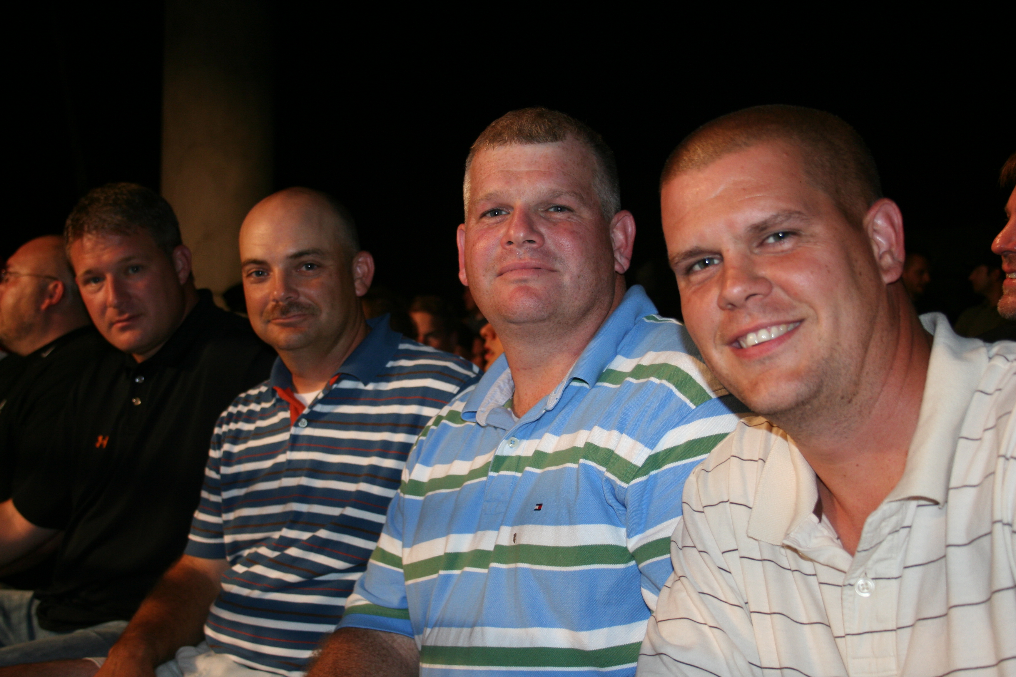 Buddy Babb, Chris Cornier, Stacy Barton and Robert Young get great seats!