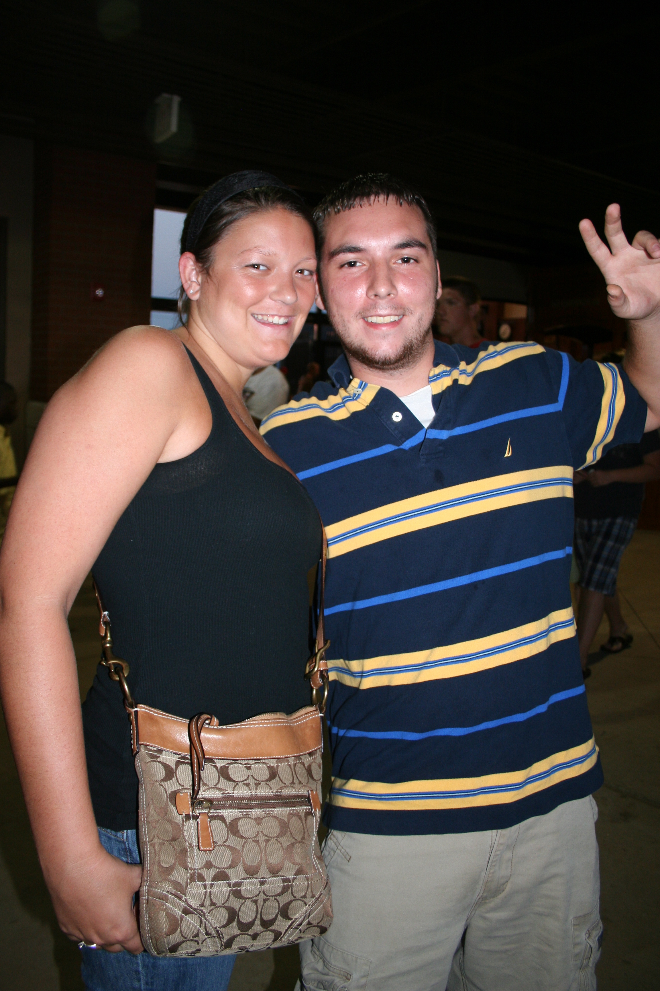 Lindsey and Patrick join the crowd for a good time!