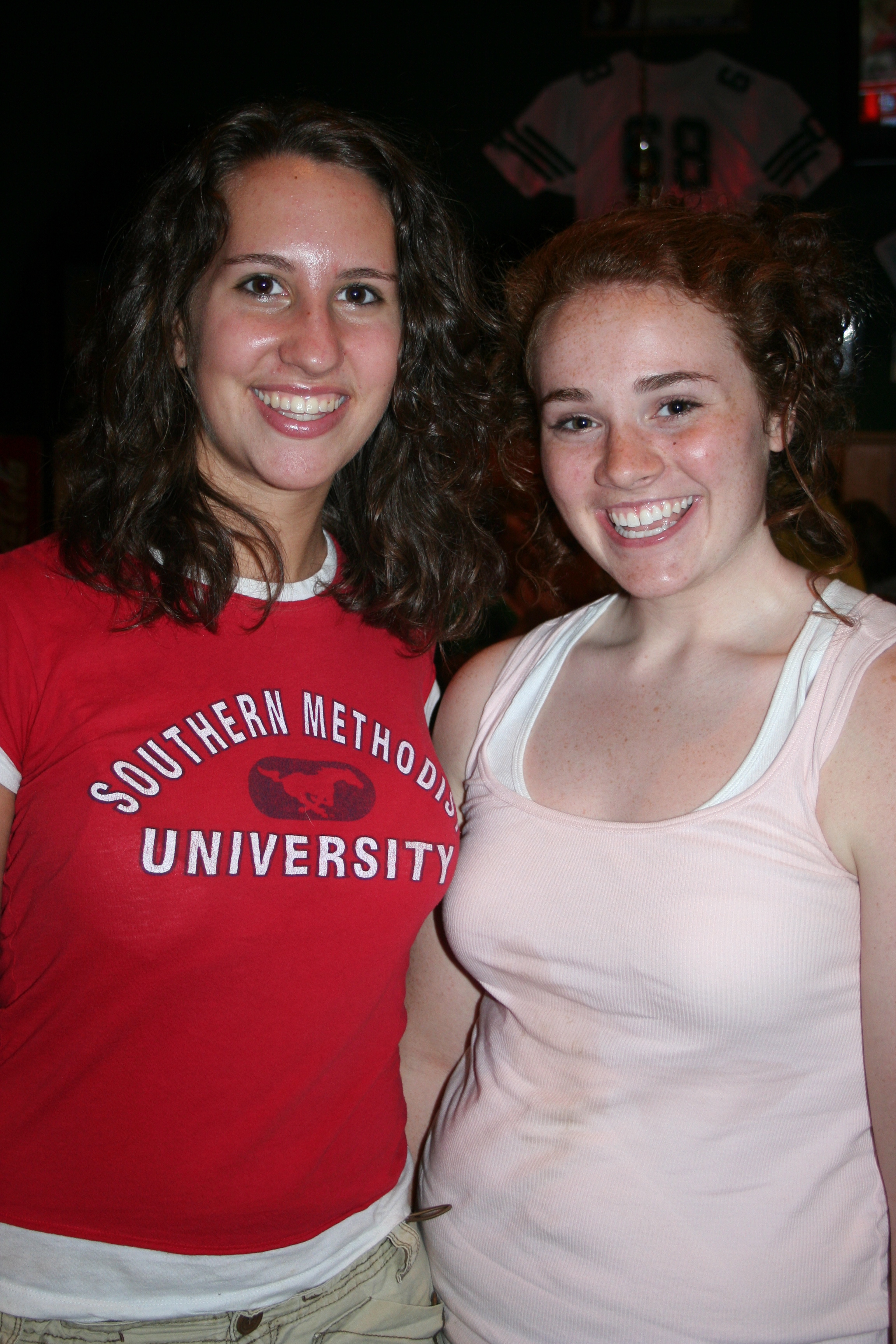 Rachel Ecdahl and Michaelene Miller are ready for a good time.