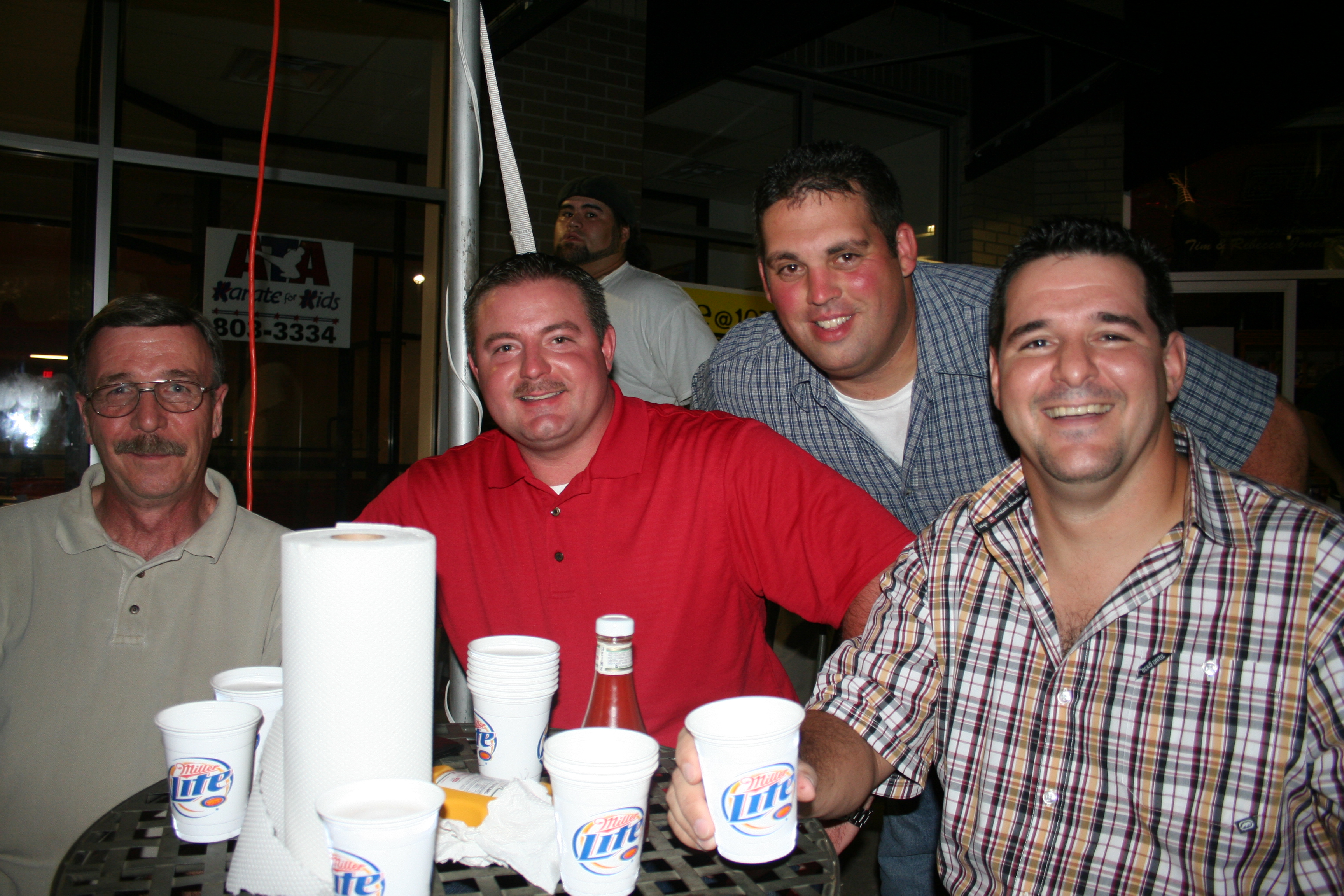 Frank Prosser, Wade Deaton, Peter Doyle and (standing) Jason Guy