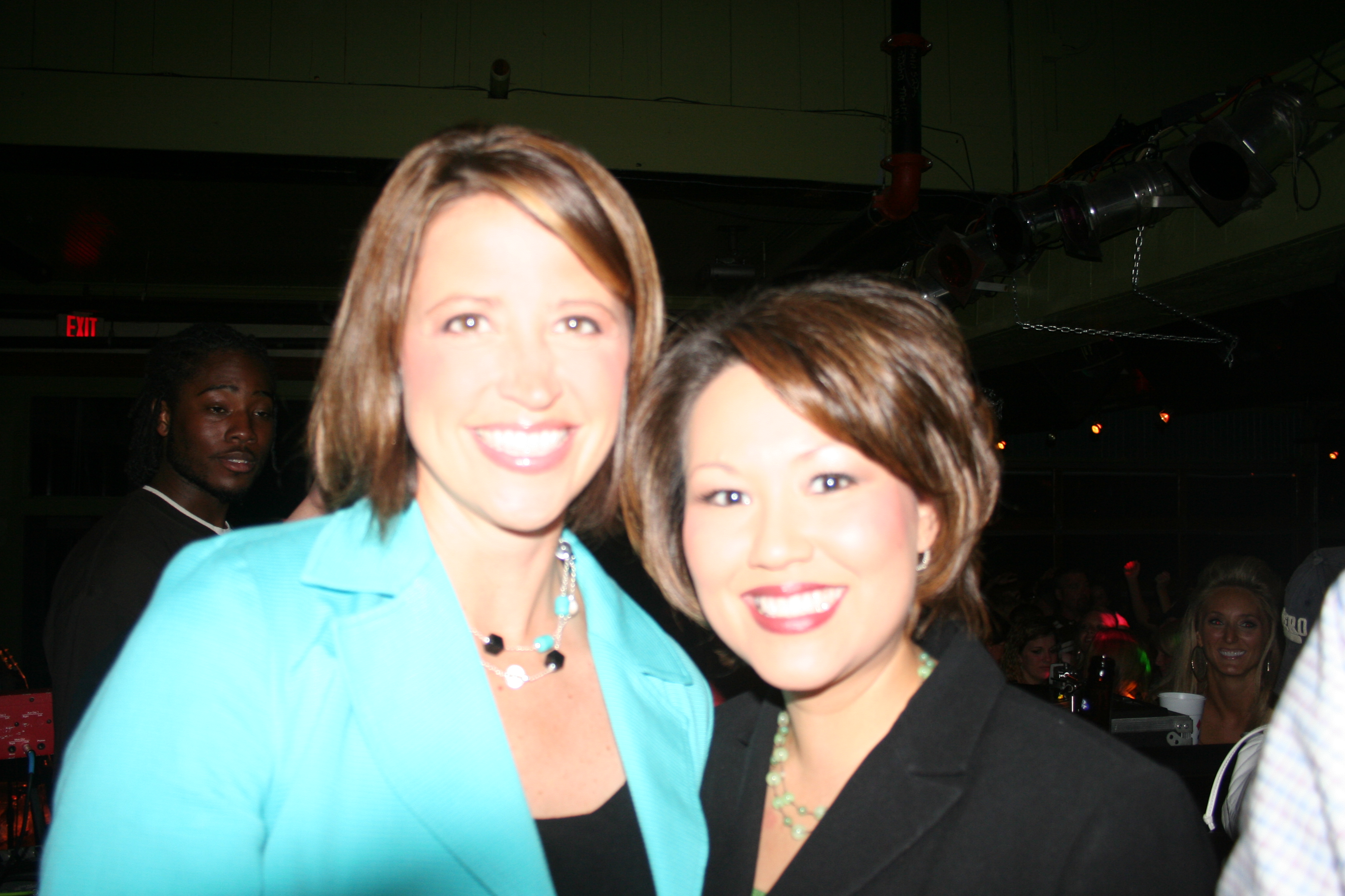 Dawn Scott and Liz Massey come to Cajun's to wish DJ Max farewell!