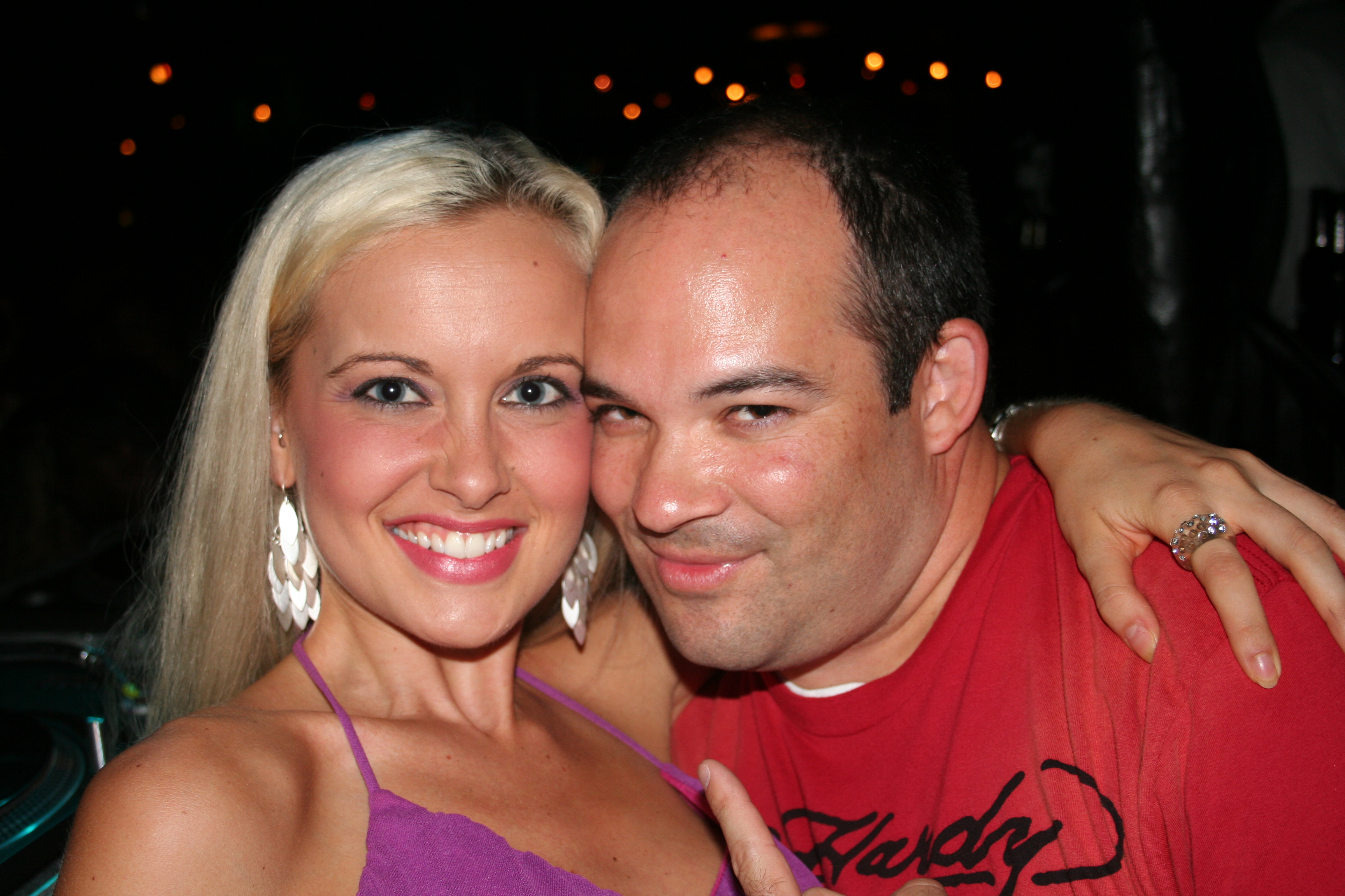 Lauren and DJ Max share a "goodbye hug."