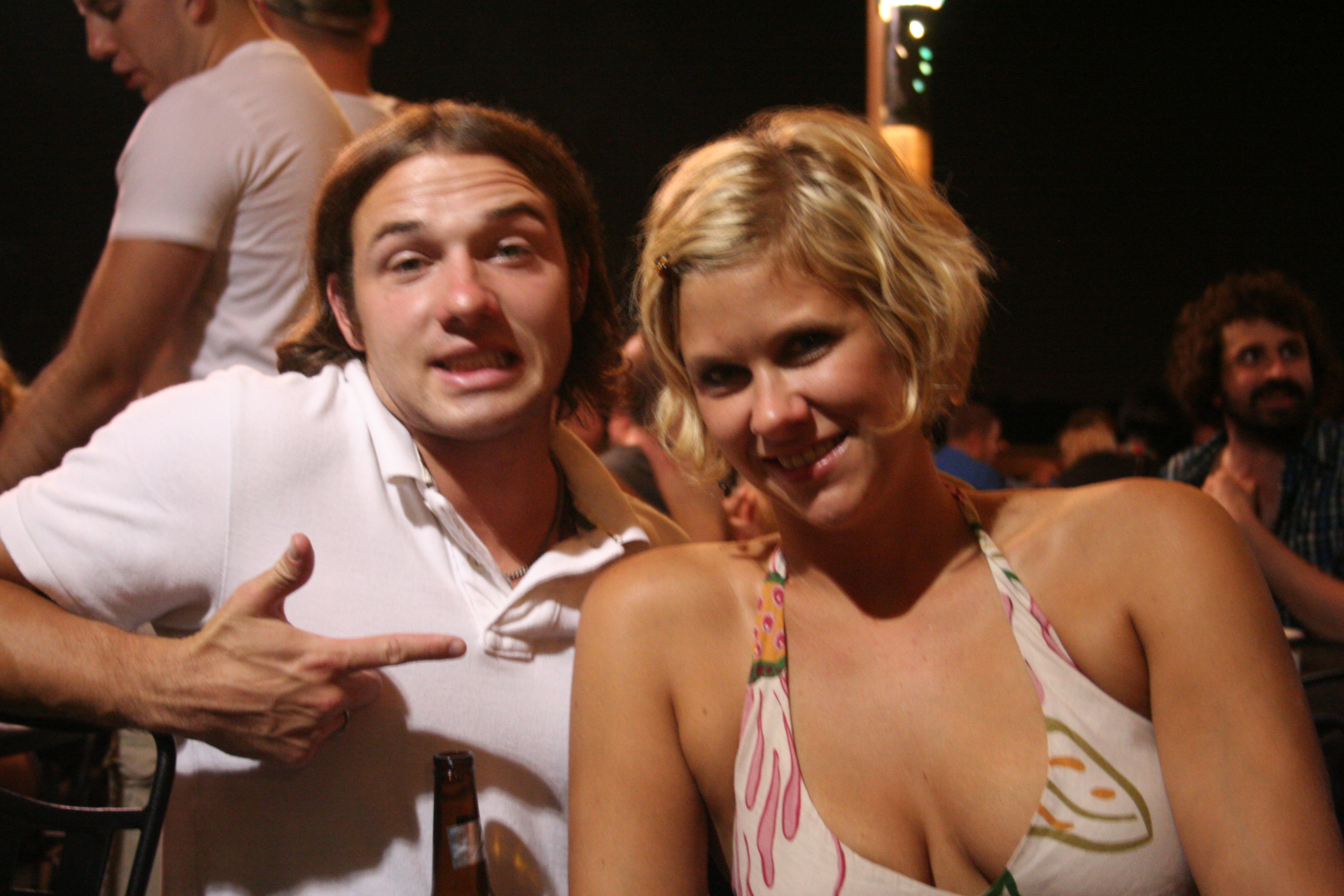 Pete and Magen enjoy the evening.
