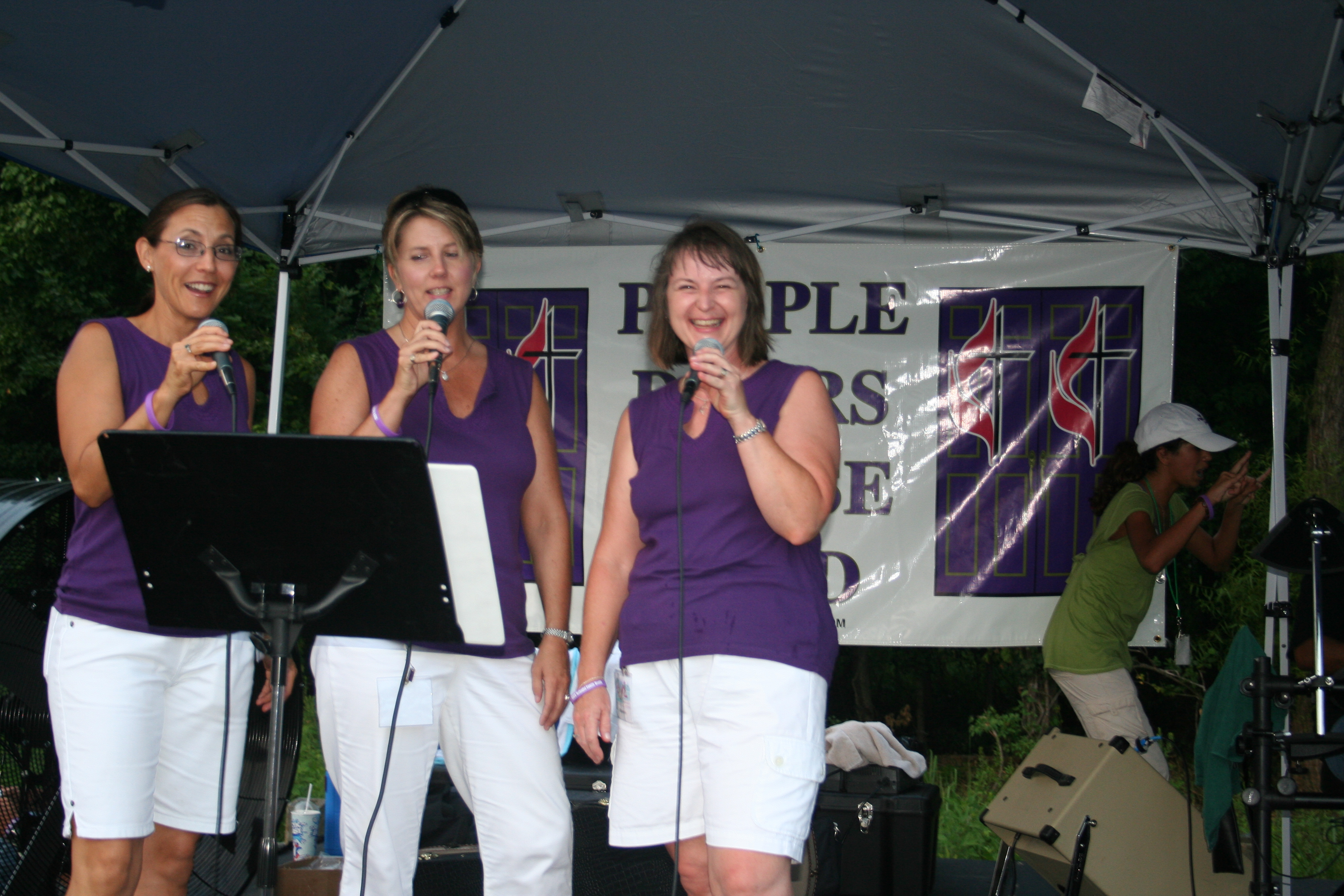 The ladies of The Purple Doors Praise Band