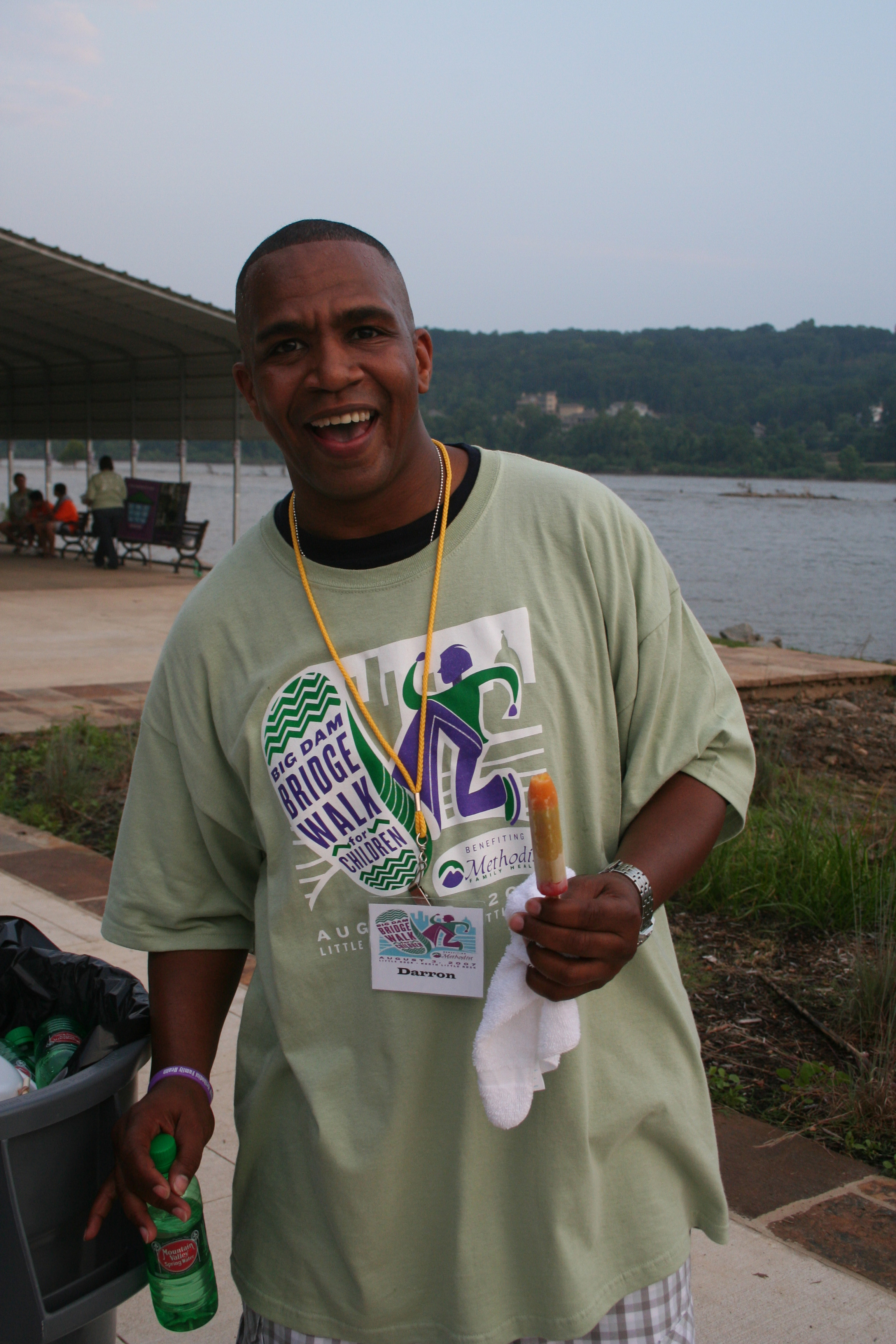 Working with a smile...and a popsicle!
Darron Kemp