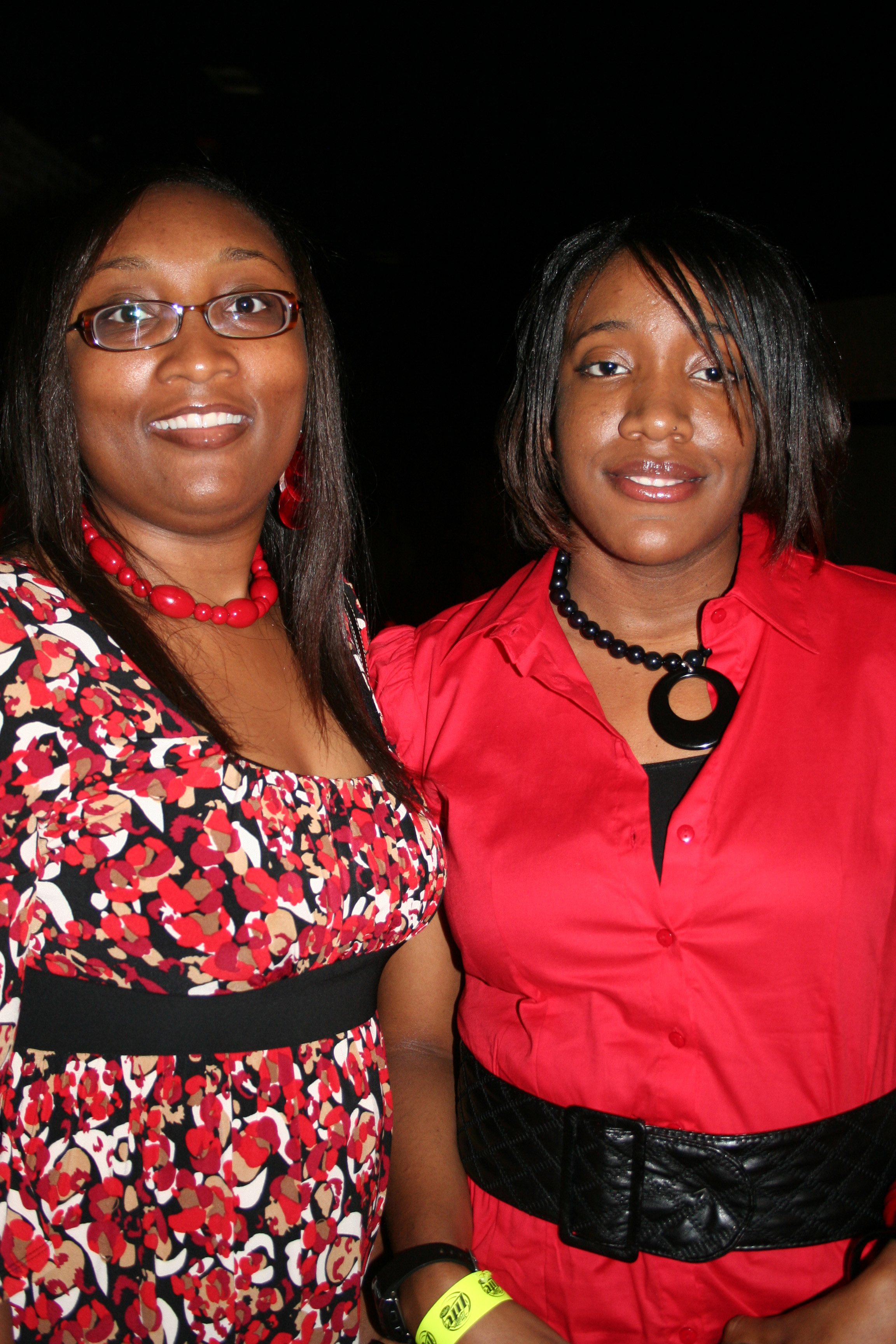 Dana Peterson and Angela Williams "reddy" for the party!