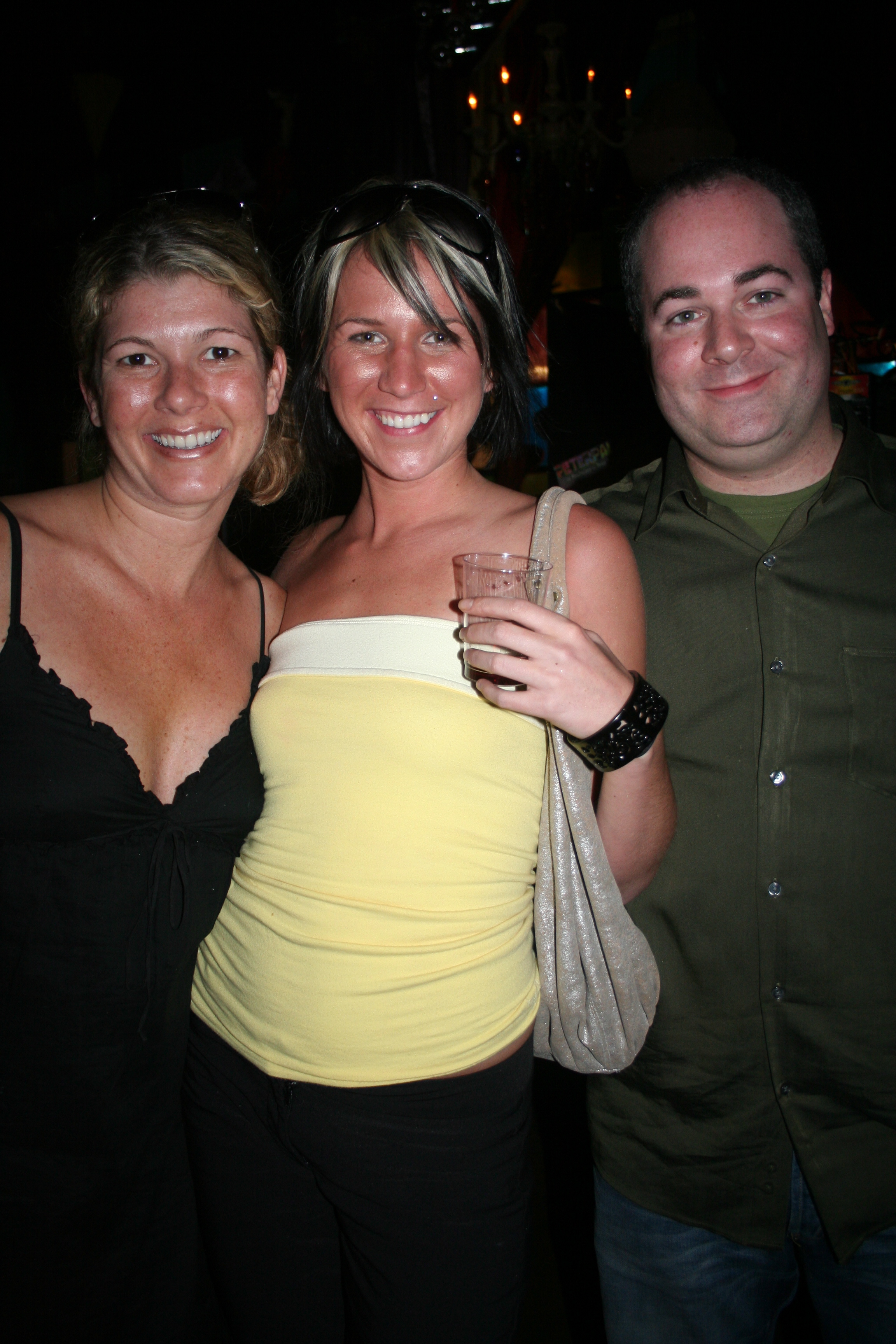 Suzon Awbrey and Mandy smile with Lee Edwards.