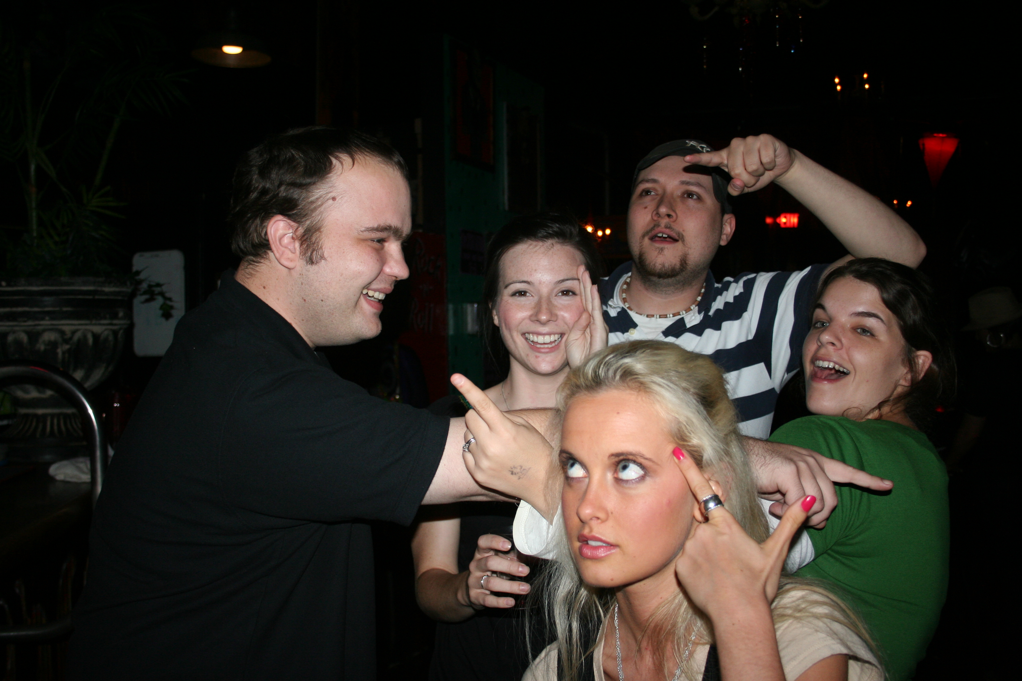 SYNC Staffers Spencer, Shannon, Brandon, Melissa and Lauren strike a pose. Sort of.