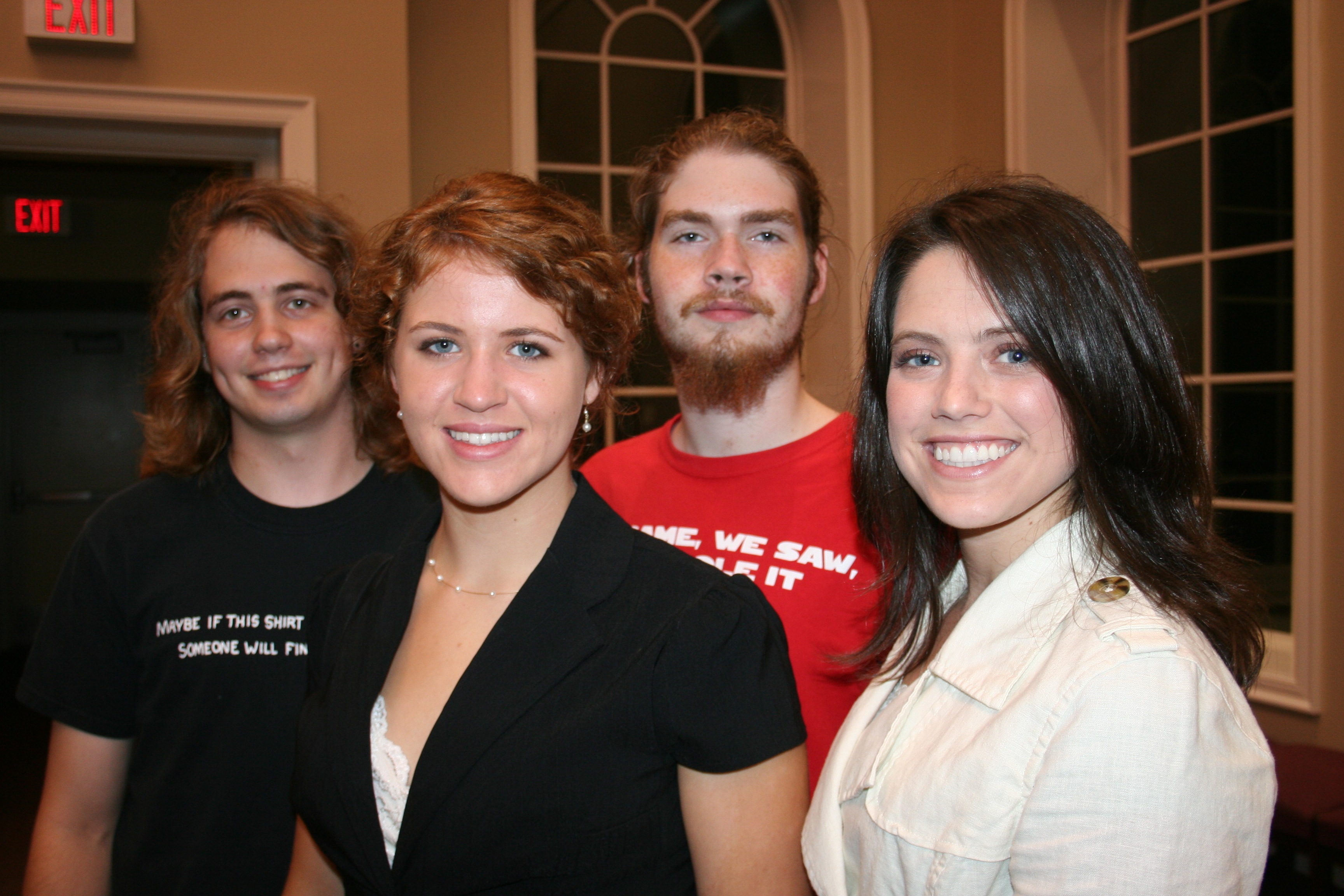 Isaac Jones, Luke Boroughs, Shay Clark and Marybeth Alinson