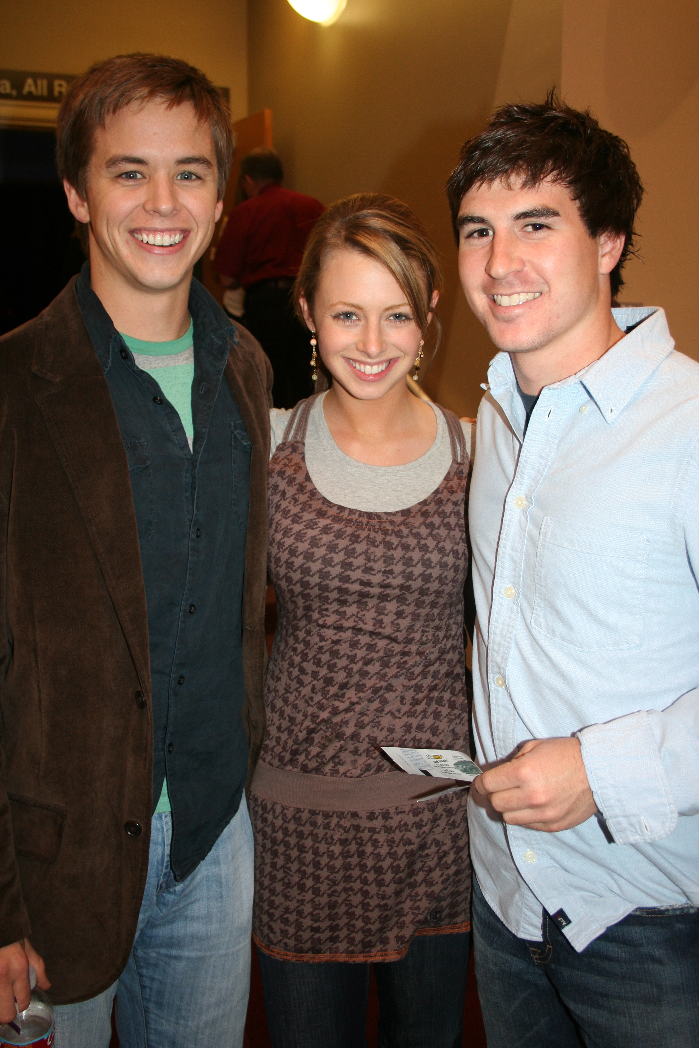 Spencer Gordy, Julie Hamilton and Clay Parker