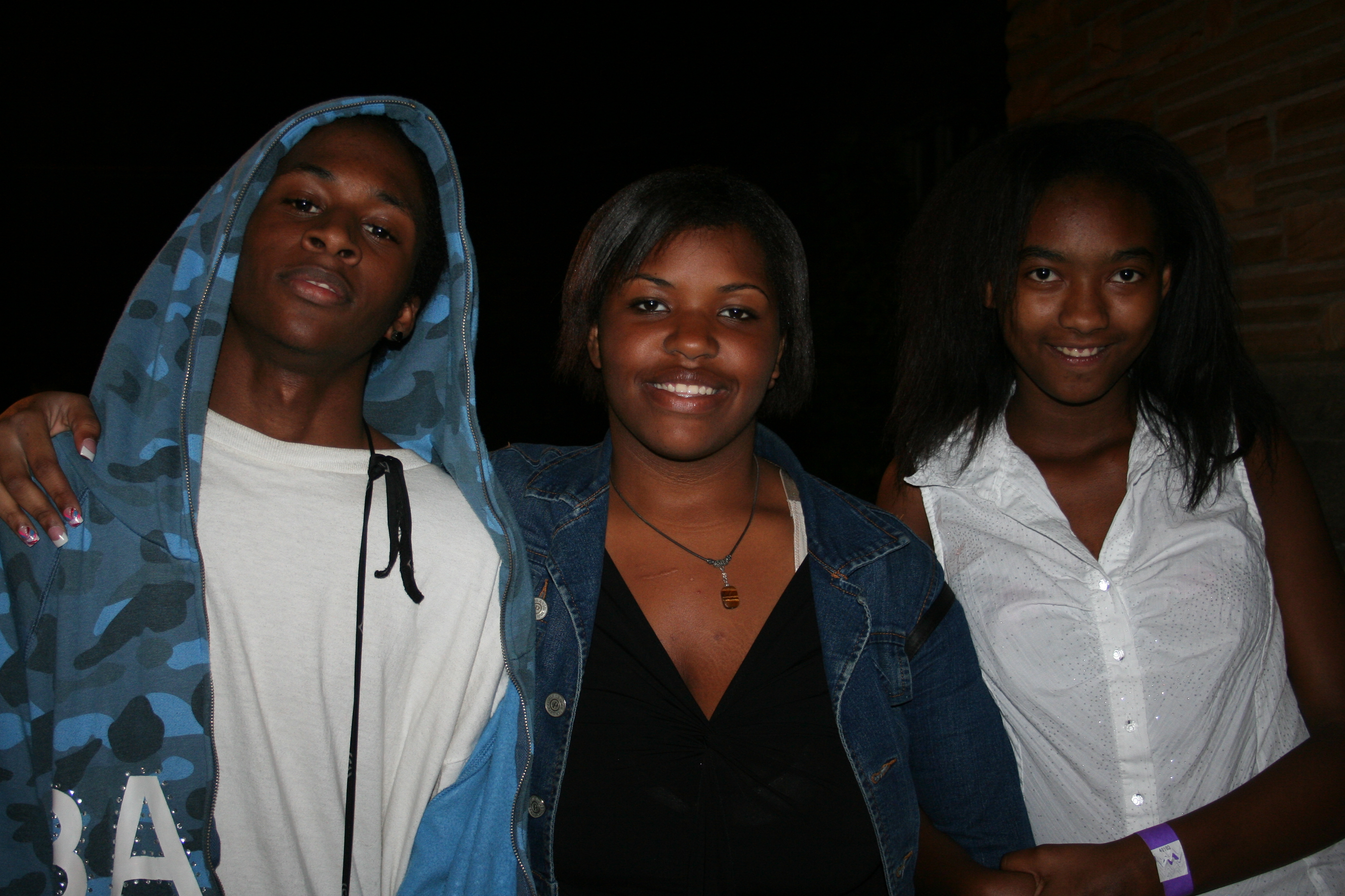 Qortell Brister, Monique Smith and Jasmine Tucker