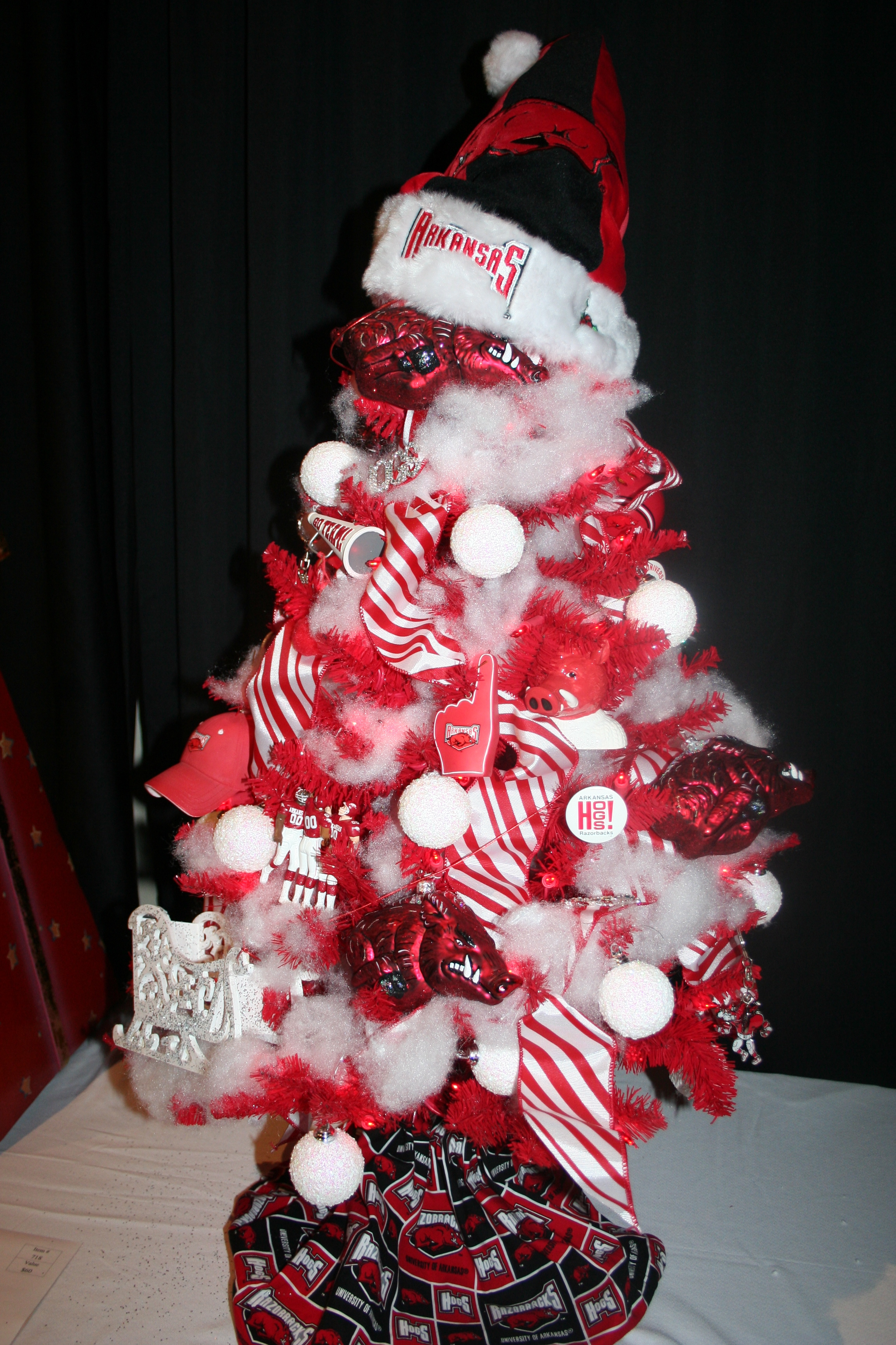 The Festival of Trees has all sorts of trees!
This is a Razorback Tree