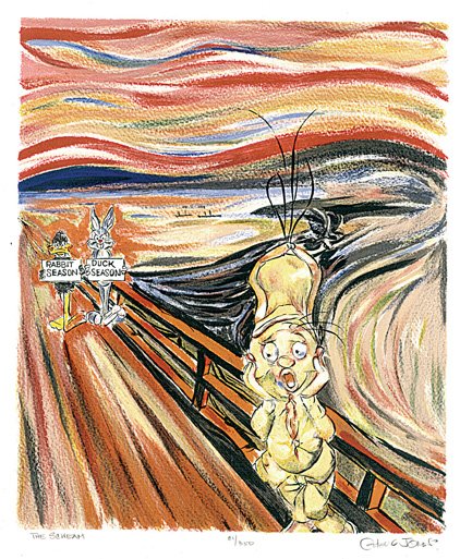 Edvard Munch: Die Scream Parodie
