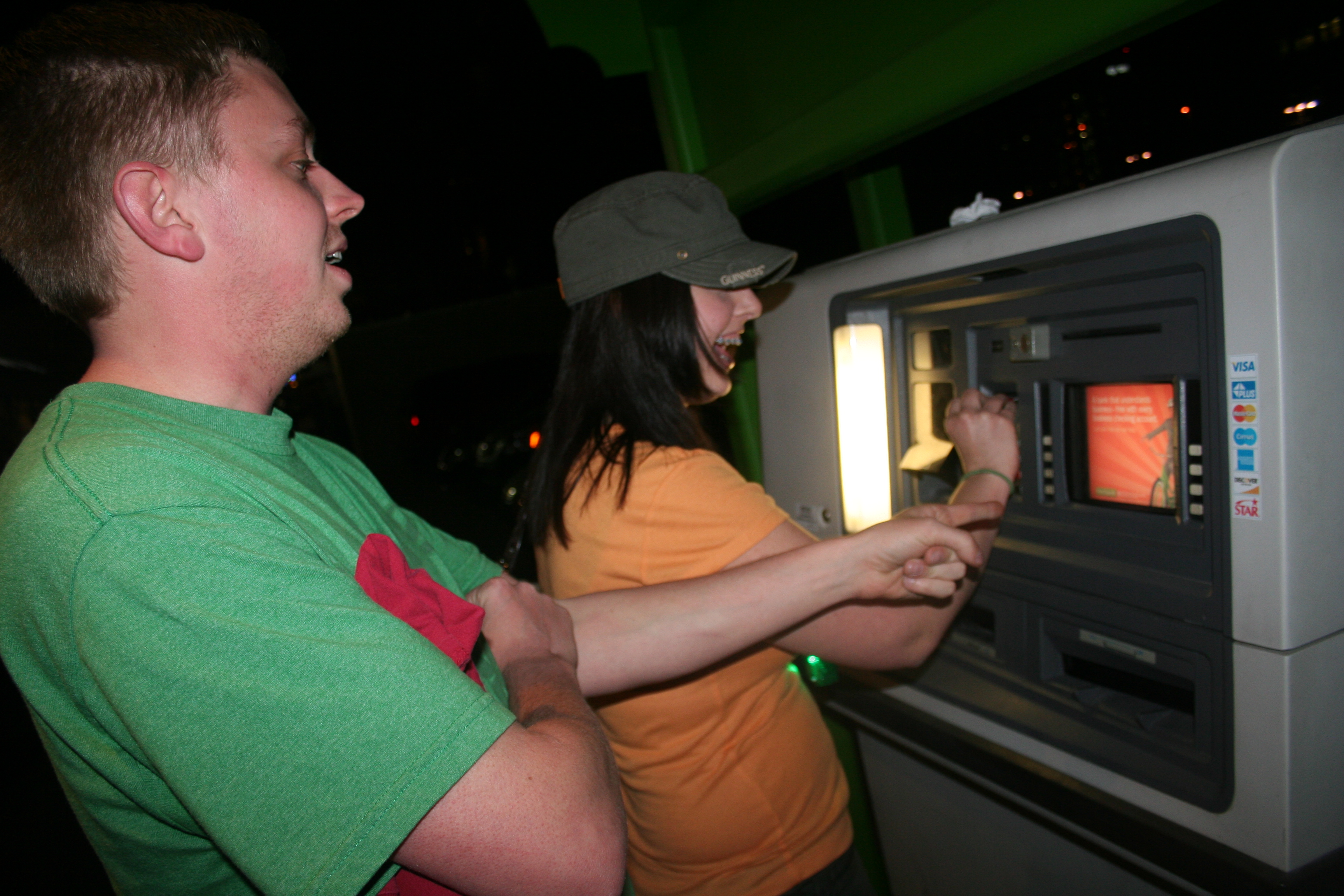 Gotta get cash for some more green beer!
