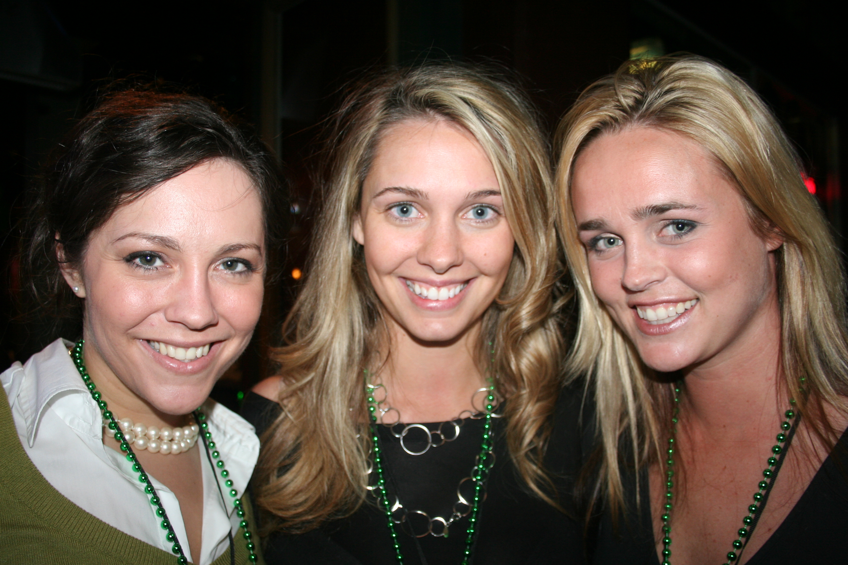 Kristen Sadler, Lauren Thompson and Heather Gray check out the party at Ernie Biggs'.