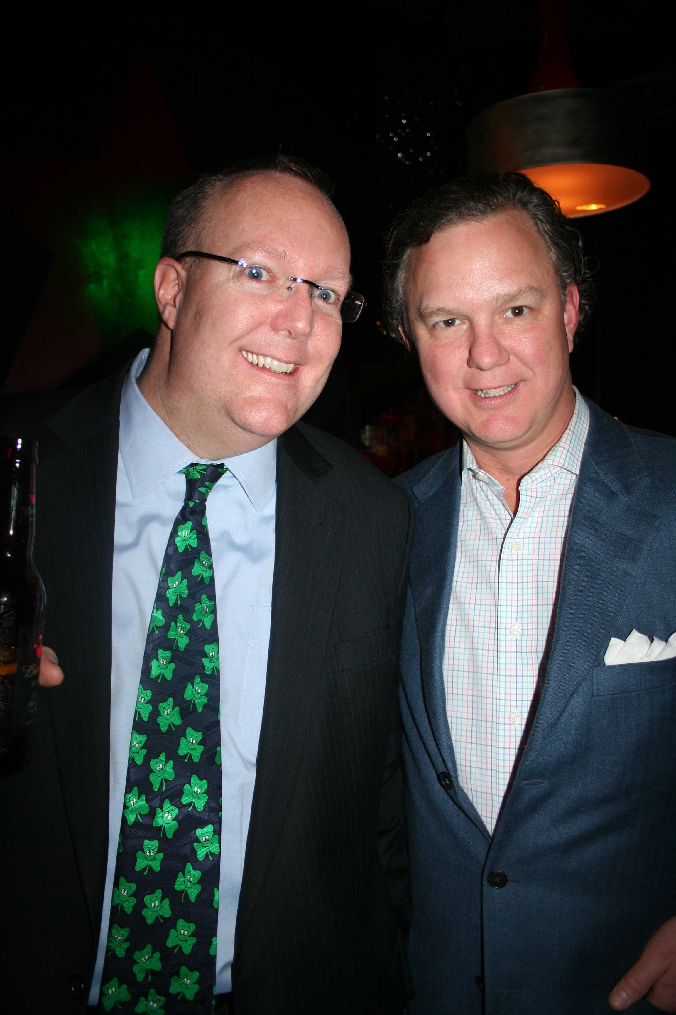 Greg Gamble and Bob Strandberg enjoy Rev Room on their visit to Little Rock.