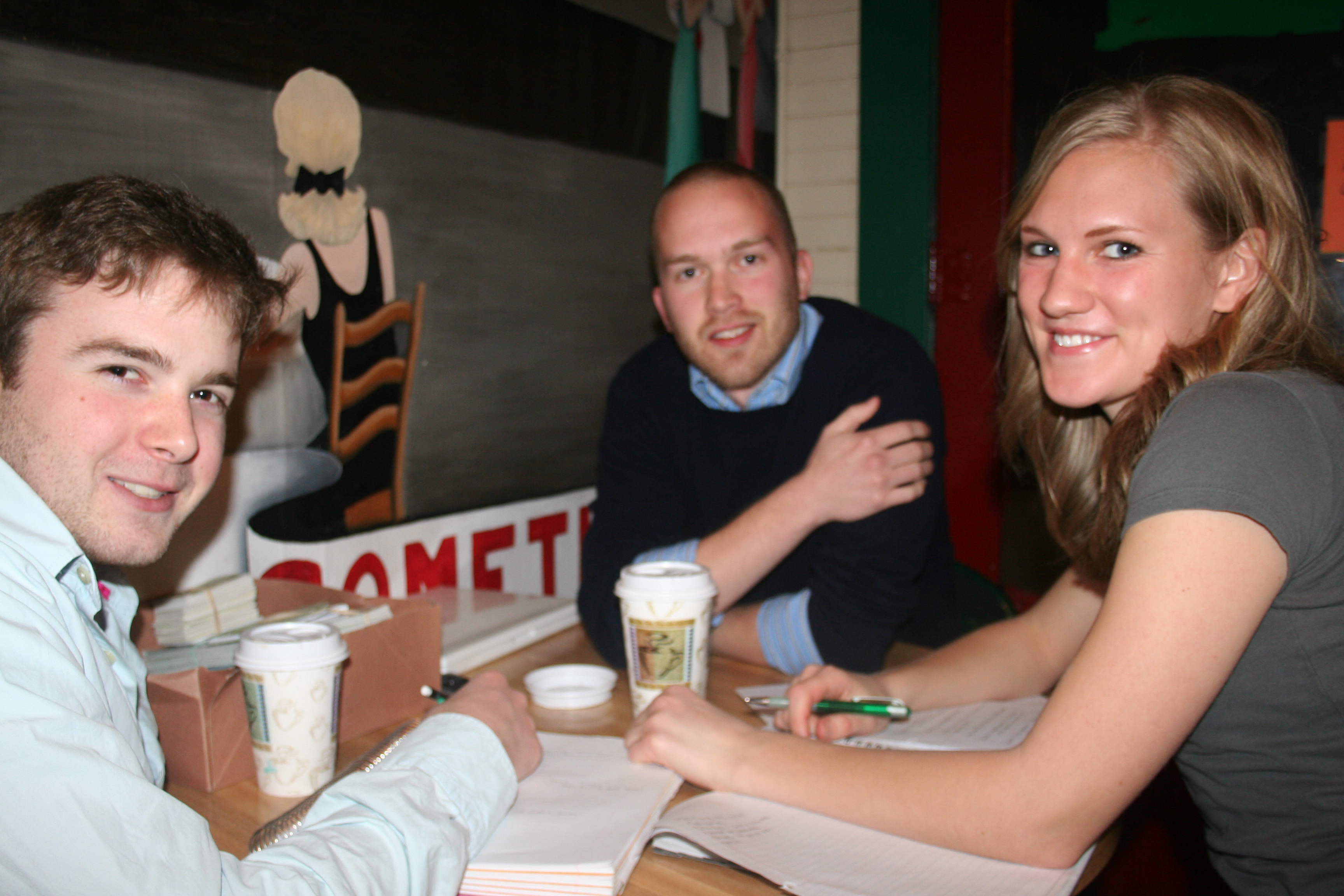 Matthew Burr, Jeffrey Rickman and Rachel Carnes