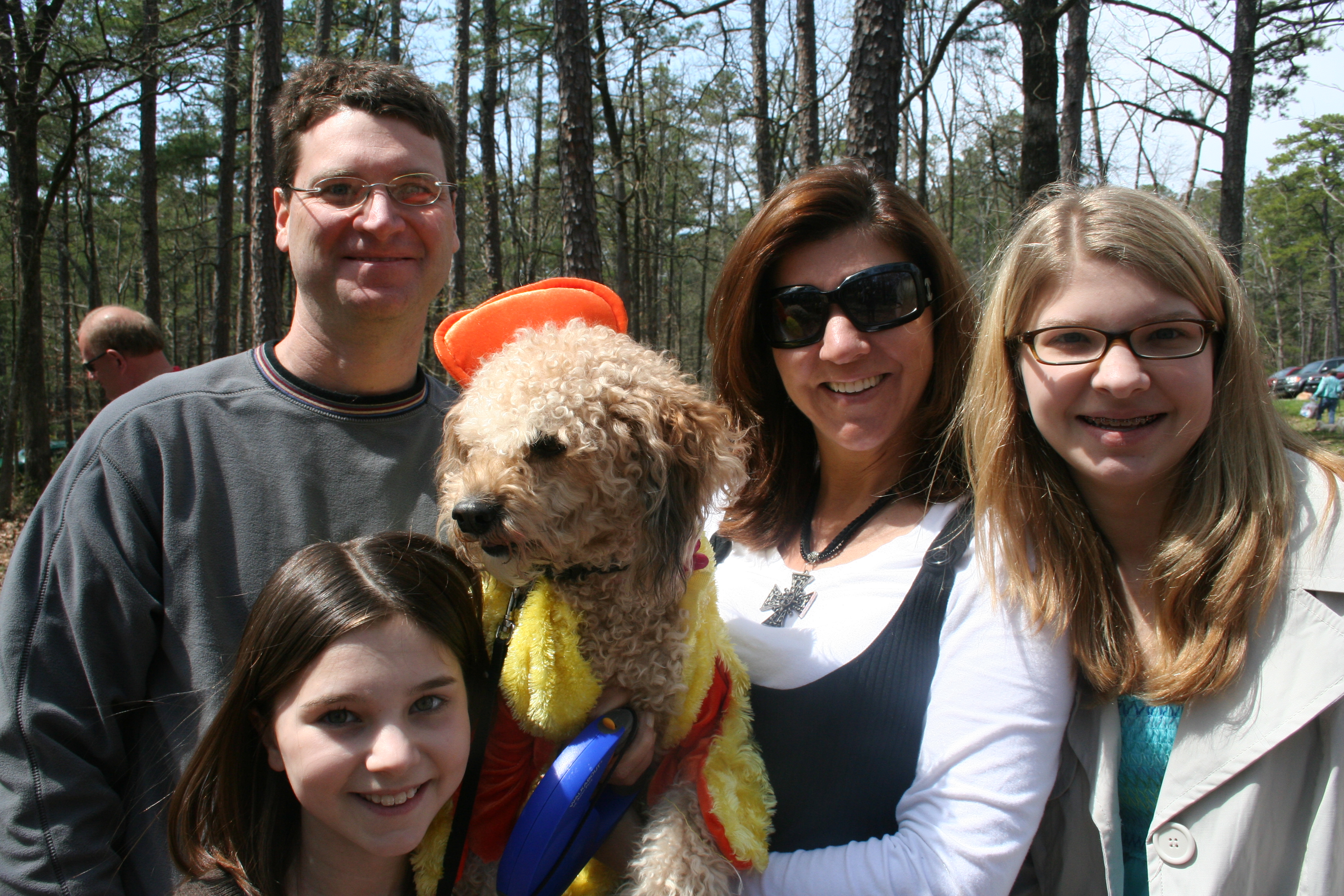 David, Hannah Grace, Tina and Lauren Ledbetter with Reese