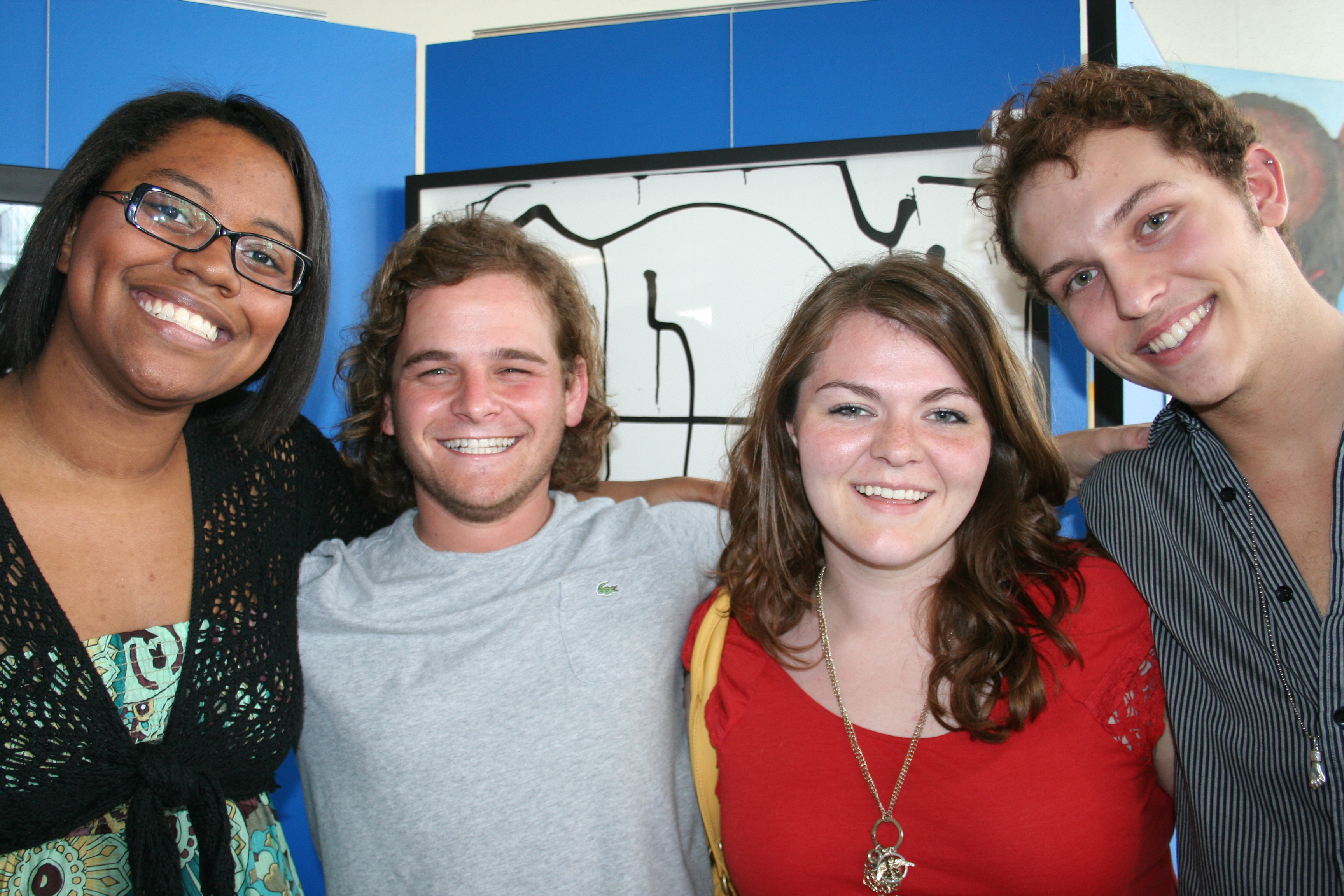 Myah Williams, Hunter Riley, Allison Pearson and Mark Munroe