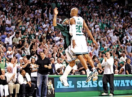 Seven years ago, former Celtic Leon Powe took over the NBA Finals