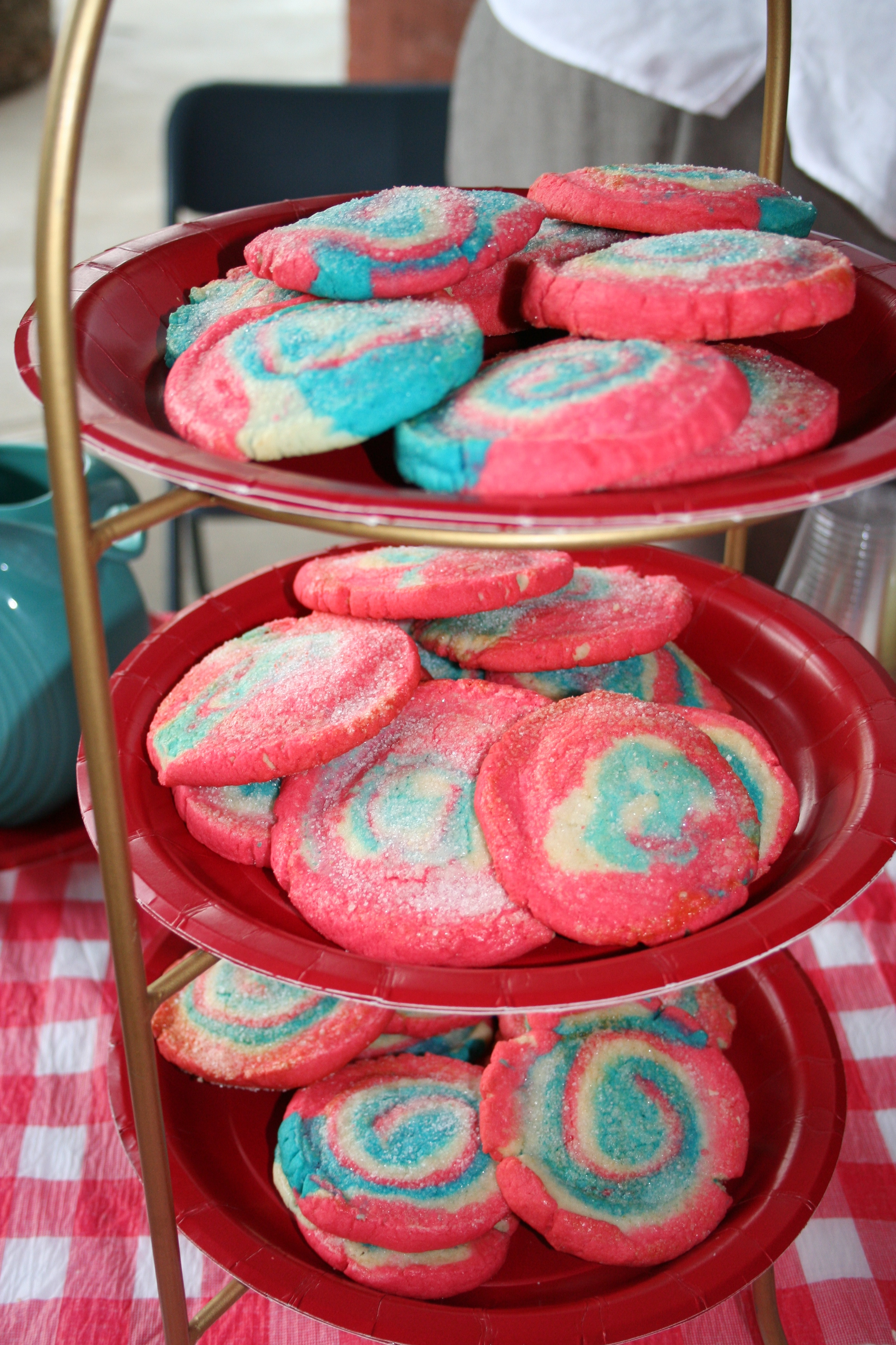 Red, white and blue cookies...yummy!