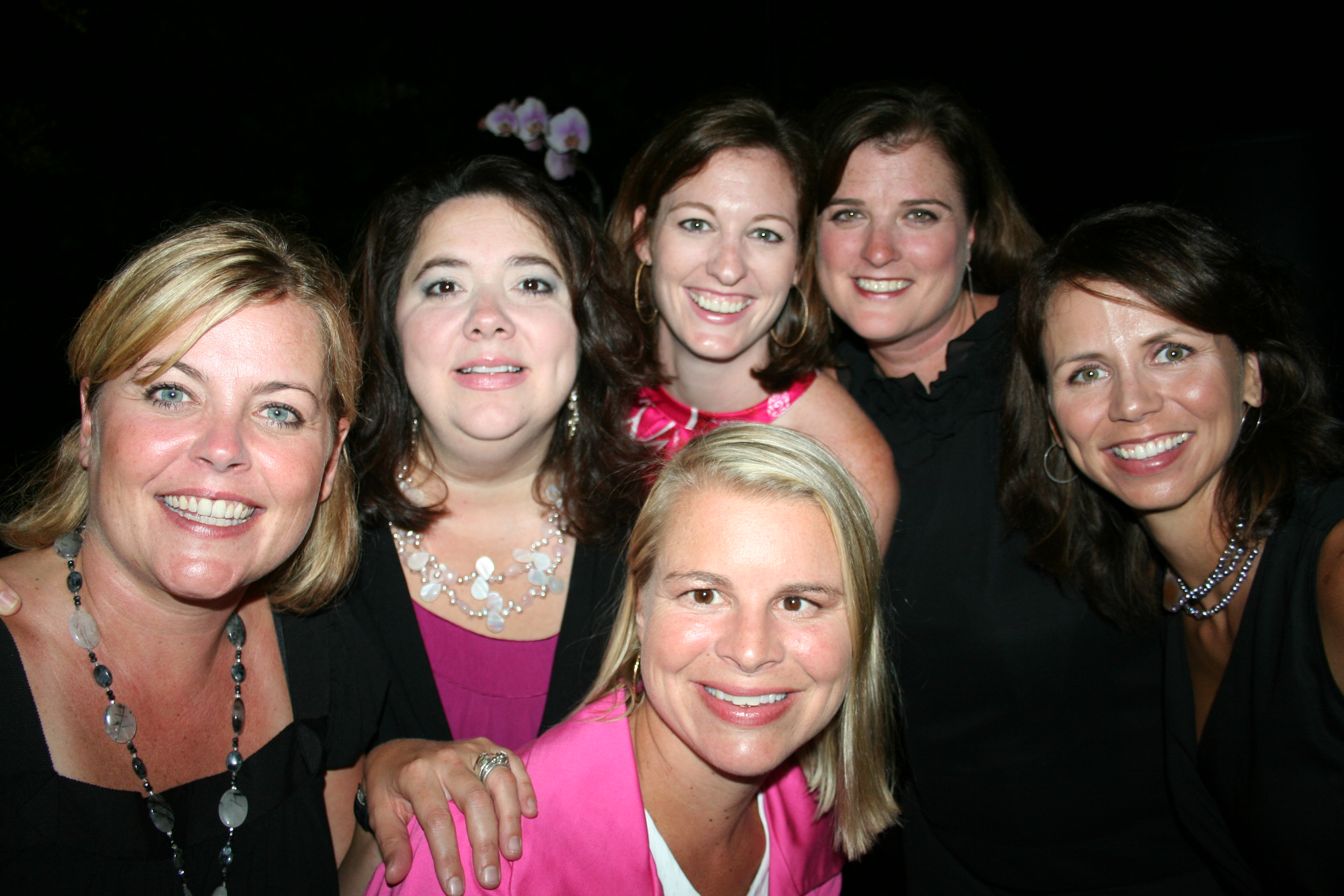 58. Kellie Stone, Susan Reynolds, Ginger Blackmon, Lauri Allison, Melissa John, in front, Cortney Hornsby