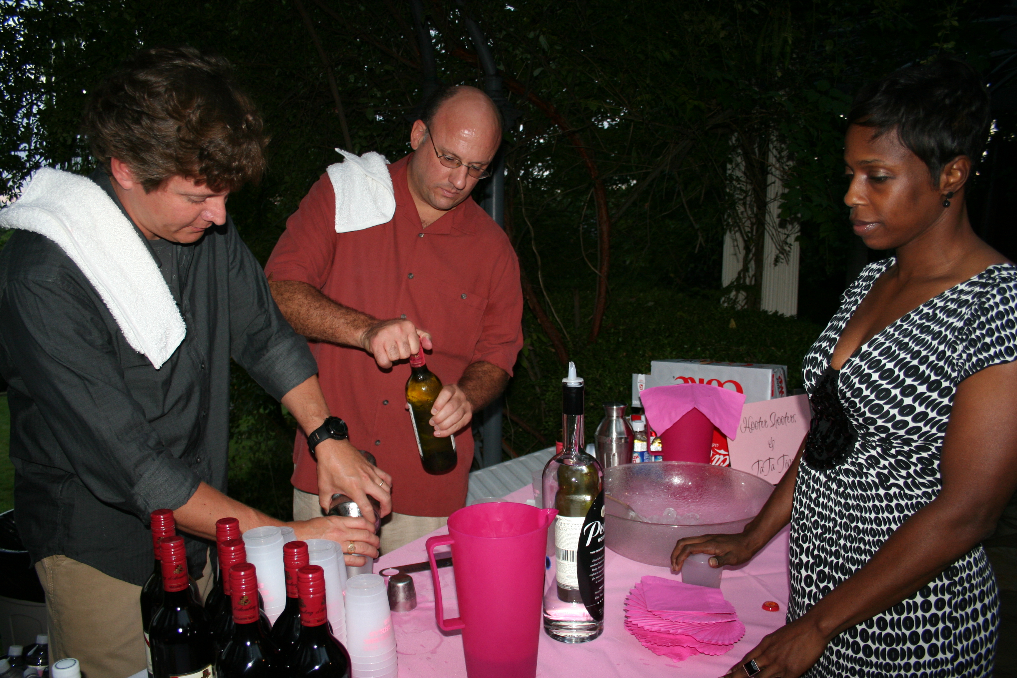 3. Hooter Shooters and TaTa Tinis were special drinks for the night!